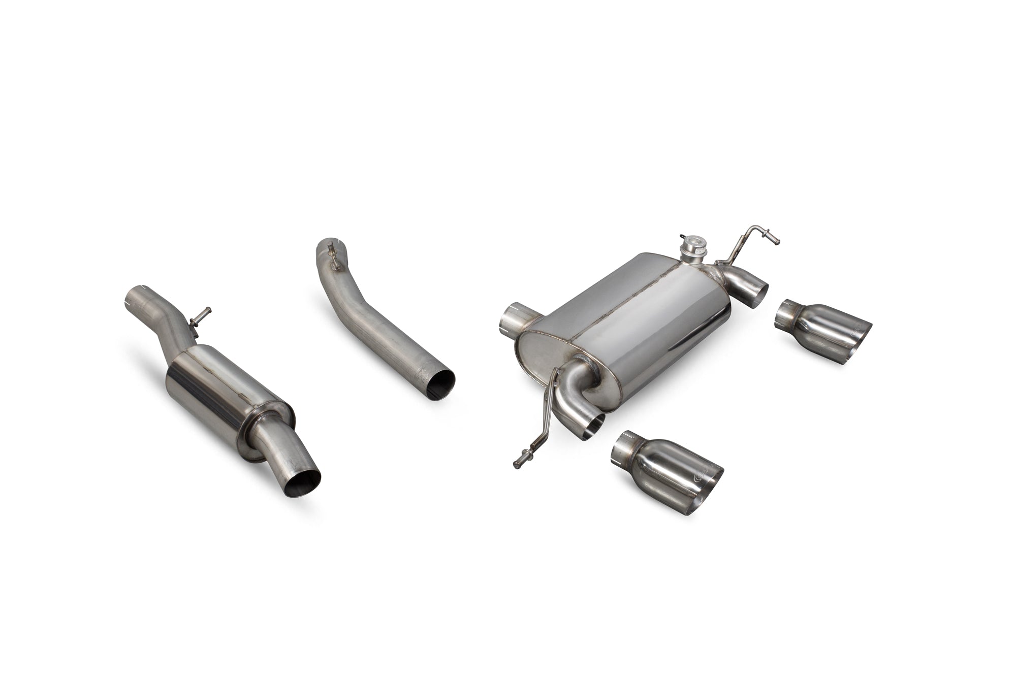 Audi TT Mk1 Quattro 3.2 V6 Resonated cat-back system - Scorpion