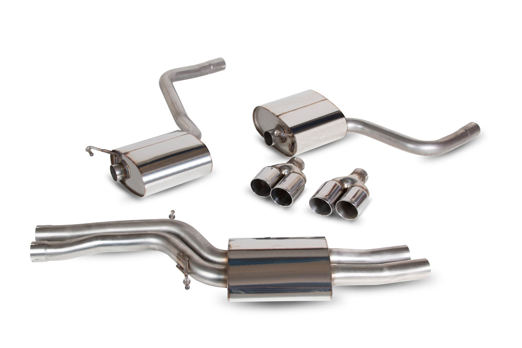 Audi S4 3.0 TFSI V6 Quattro Saloon, Sedan & Avant B8/B8.5 Resonated half system - Scorpion
