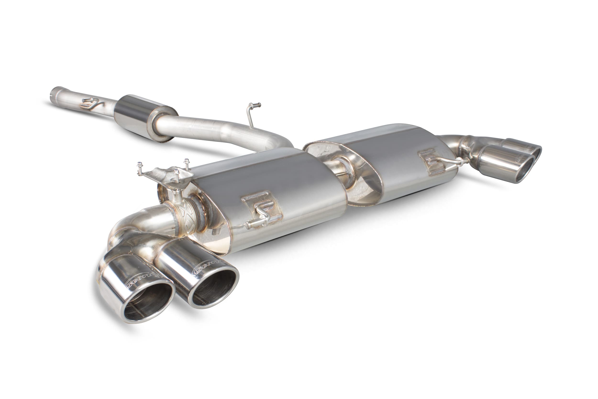 Audi S1 2.0 TFSi Quattro Resonated cat-back system with electronic valves - Scorpion