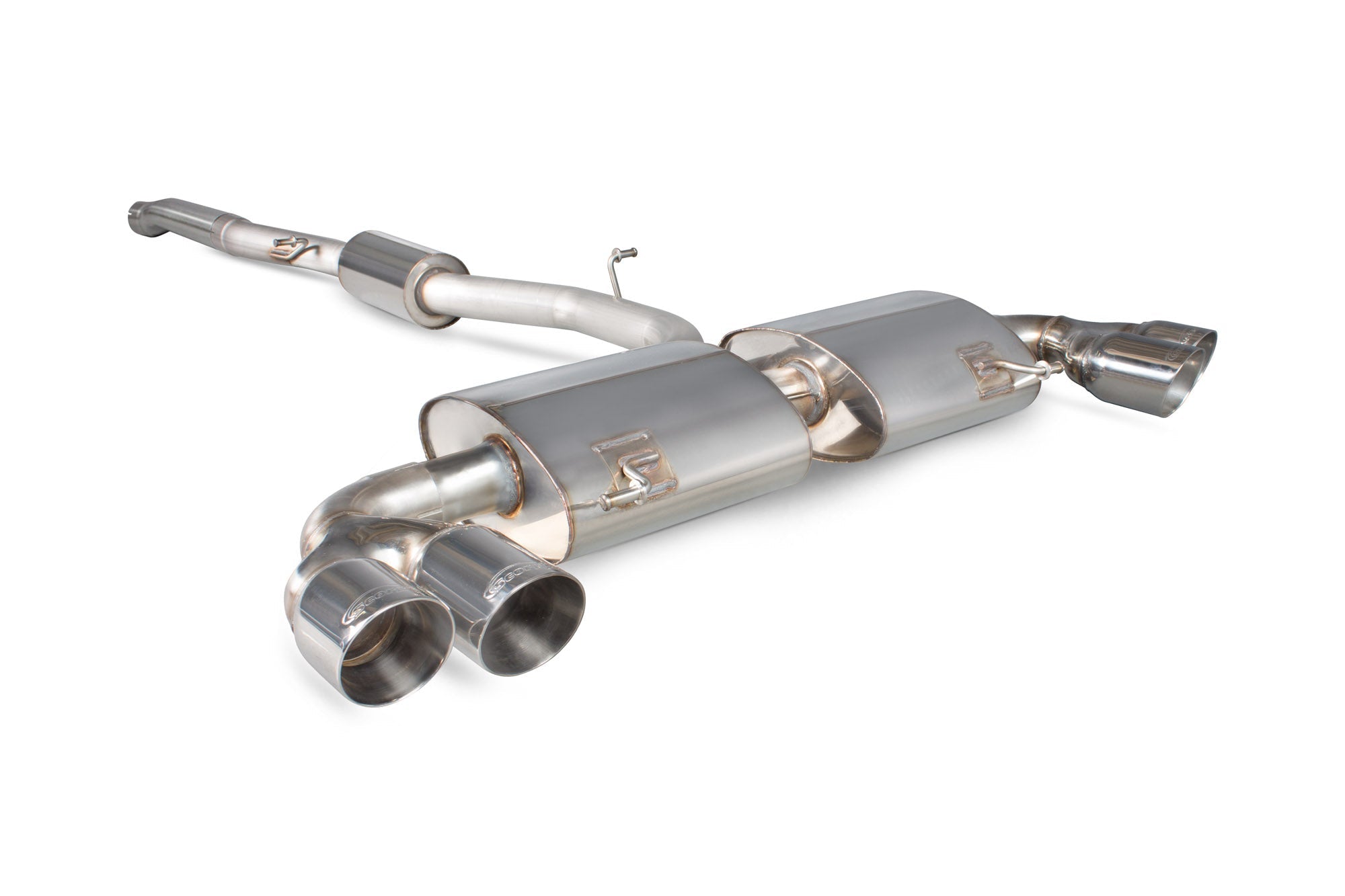 Audi S1 2.0 TFSi Quattro Resonated cat-back system without valves - Scorpion