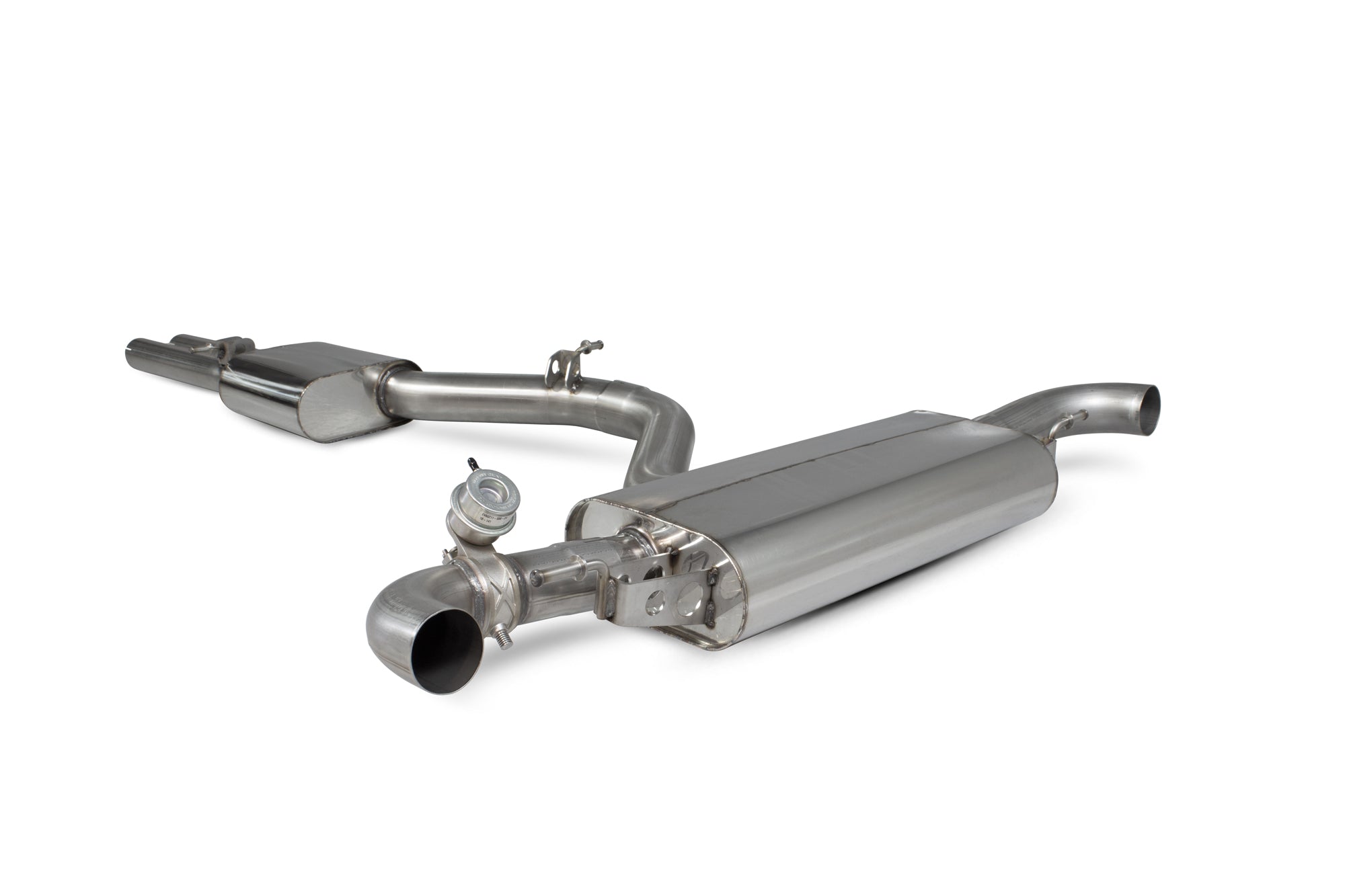 Audi TT RS MK2 Resonated cat-back system with valve - Scorpion