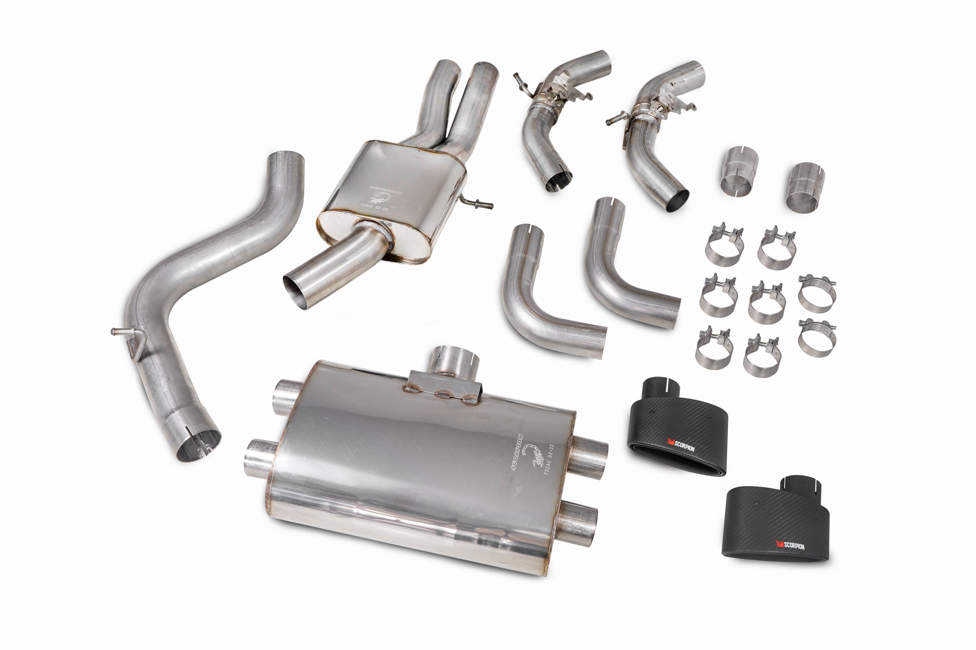 Audi RS3 8V Facelift (GPF models only) Resonated cat/gpf-back system with valves - Ascari EVO - Scorpion