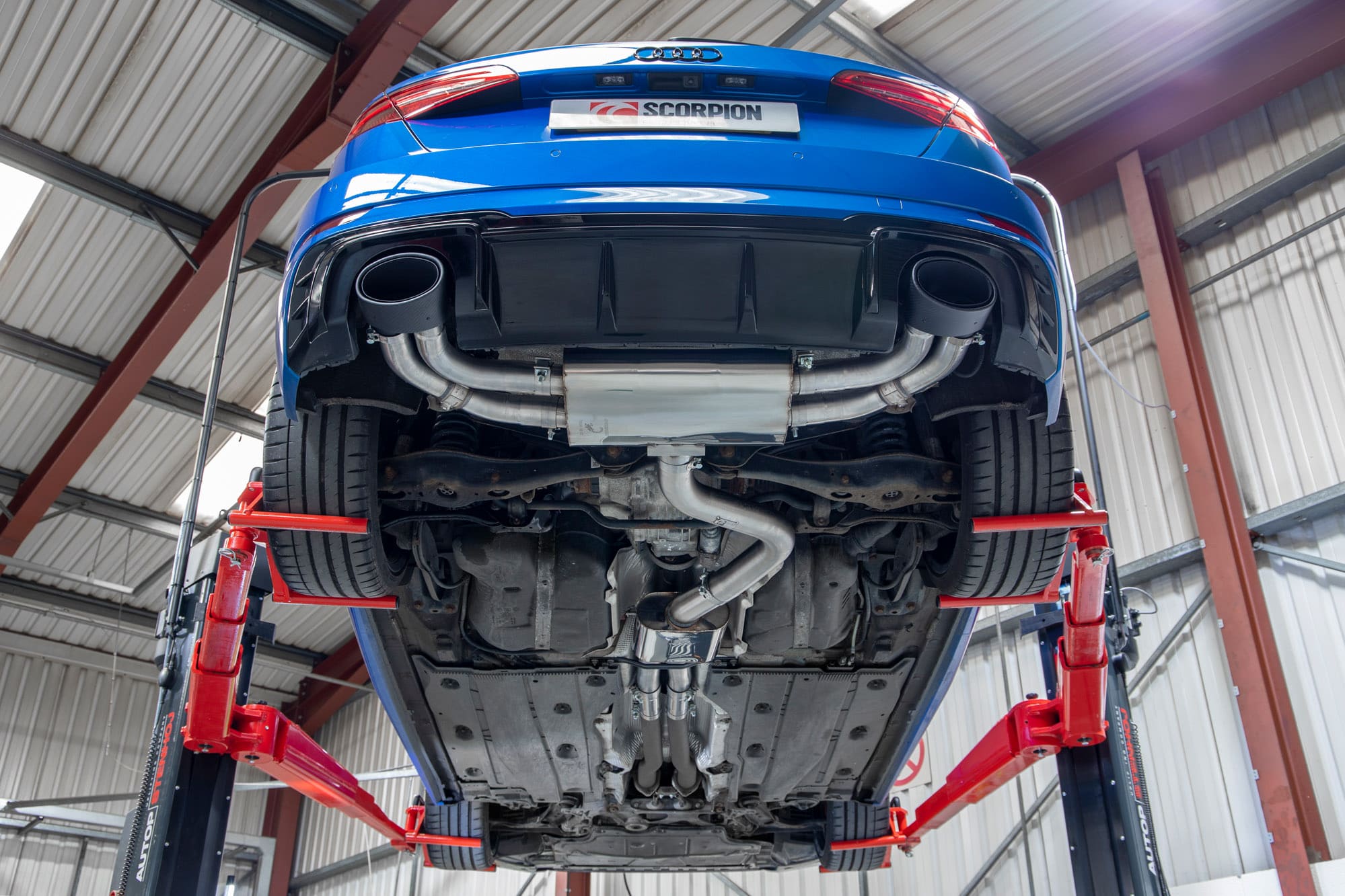 Audi RS3 8V Facelift (GPF models only) Resonated cat/gpf-back system with valves - Scorpion