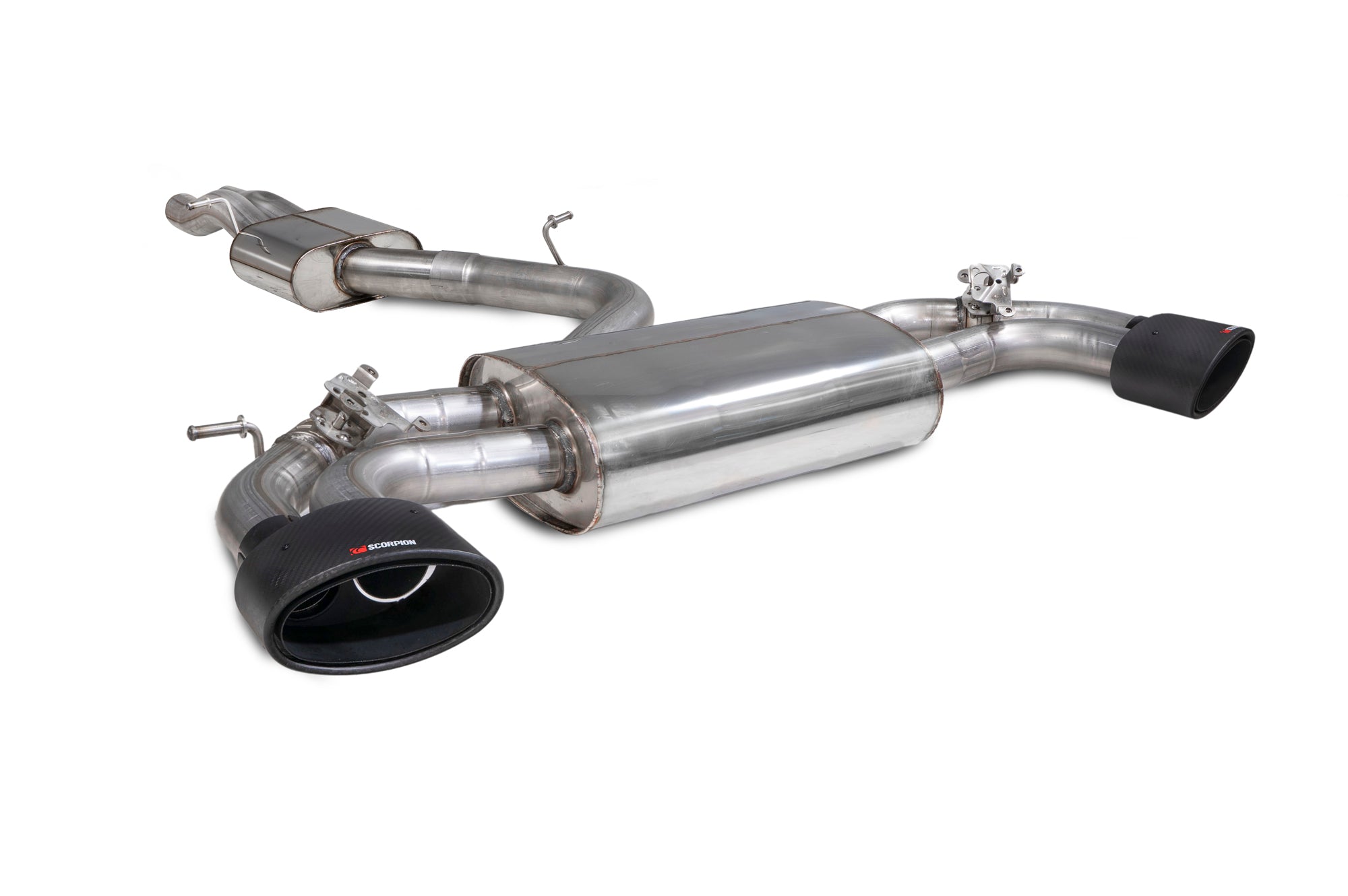 Audi TTRS MK3 Coupe (GPF and non GPF models) Resonated cat/gpf-back system with valves - Scorpion