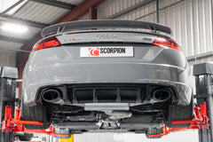 Audi TTRS MK3 Coupe (GPF and non GPF models) Resonated cat/gpf-back system with valves - Ascari EVO - Scorpion