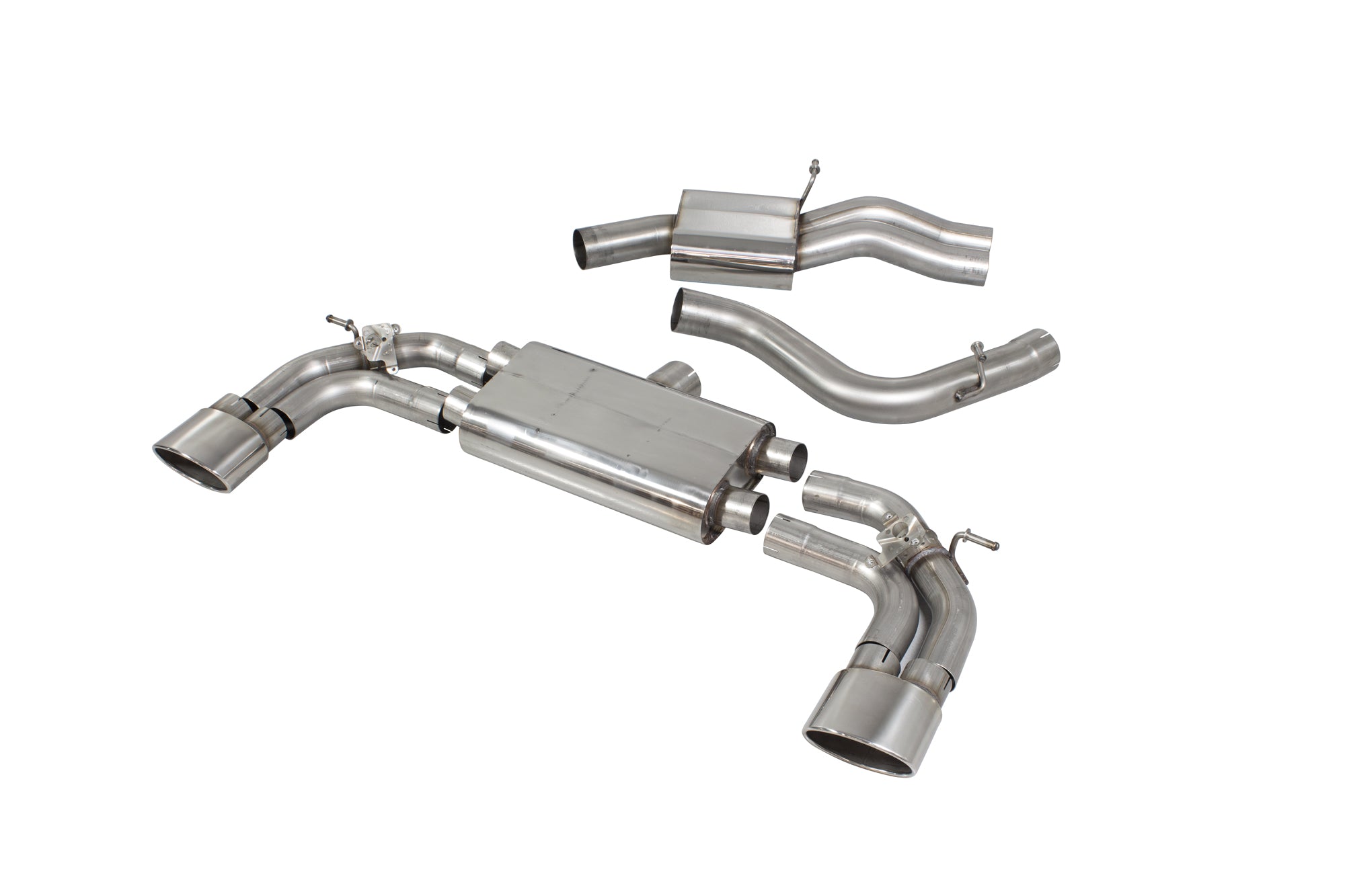 Audi RS3 Saloon 8V MQB (GPF and non GPF models) Resonated cat-back system with electronic valves - EVO - Scorpion