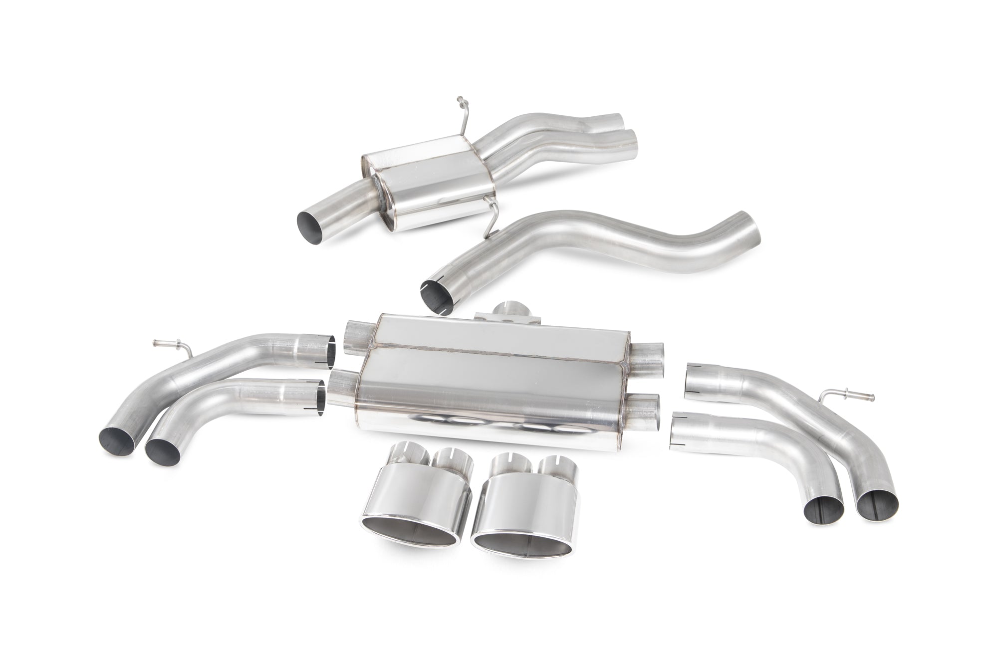 Audi RS3 Saloon 8V MQB (GPF and non GPF models) Resonated cat-back system with no valves - Scorpion