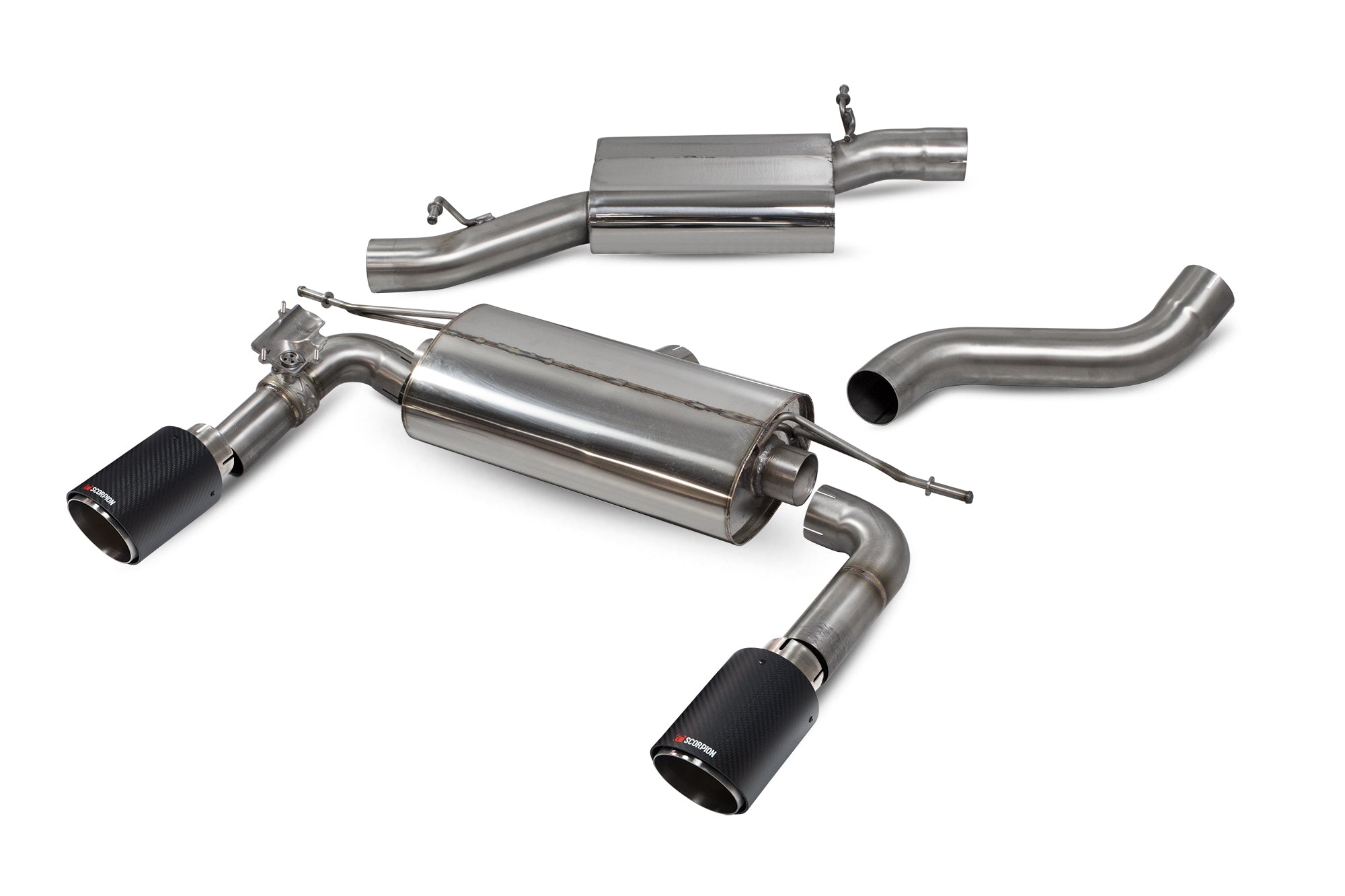 Audi TT MK3 2.0 TFSi Quattro Coupe Non GPF Model Only Resonated cat-back system with electronic valves - Scorpion