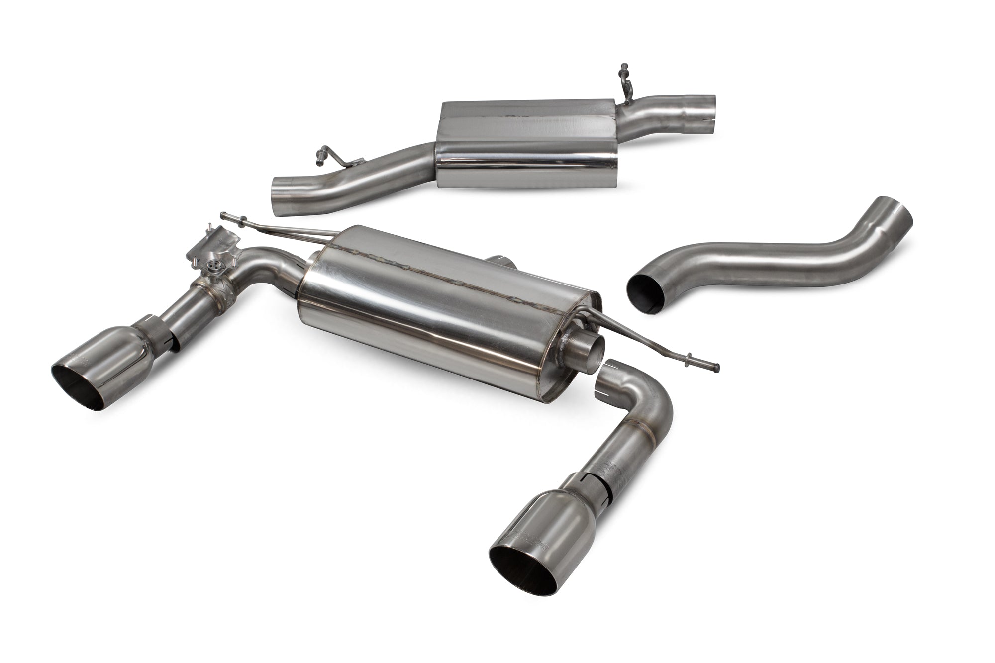 Audi TT MK3 2.0 TFSi Quattro Coupe Non GPF Model Only Resonated cat-back system with electronic valves - Scorpion