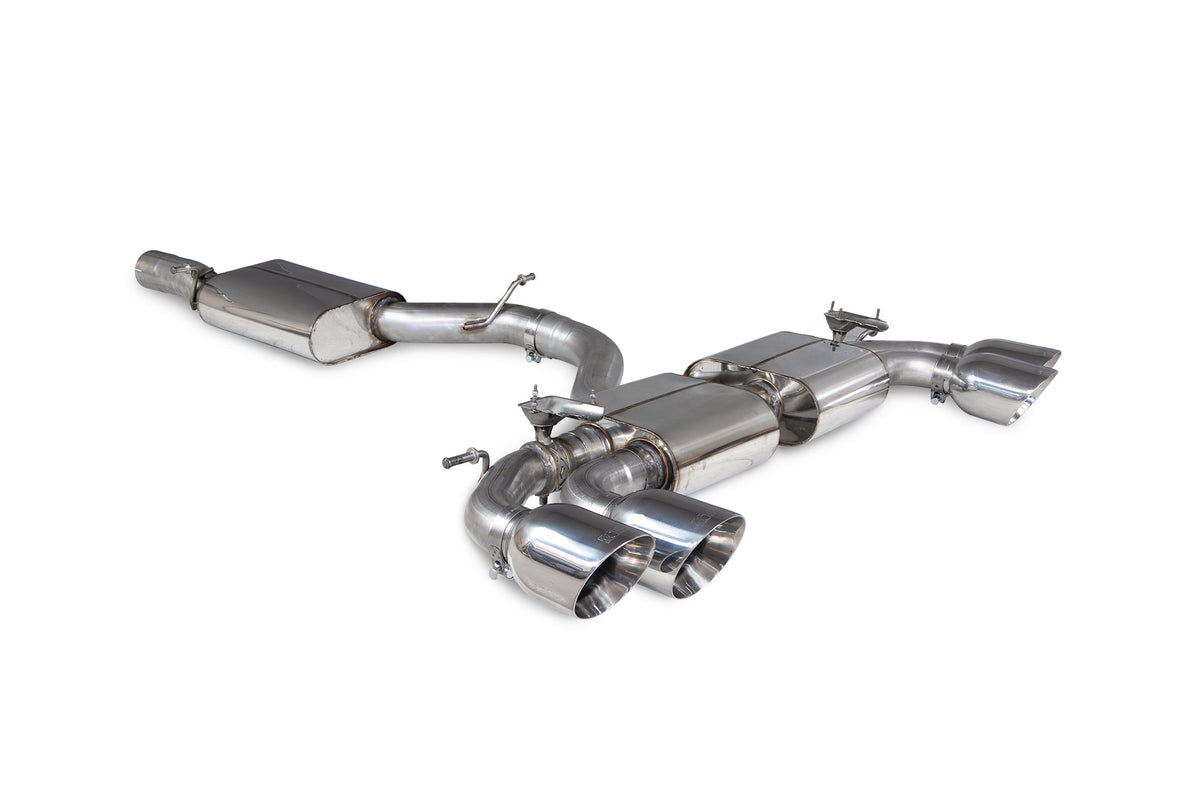 Audi S3 8Y Sportback Resonated cat/gpf back system & electronic valves - Scorpion