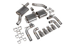 Audi S3 Saloon 8V Resonated cat/gpf-back system with valves - Daytona - Scorpion