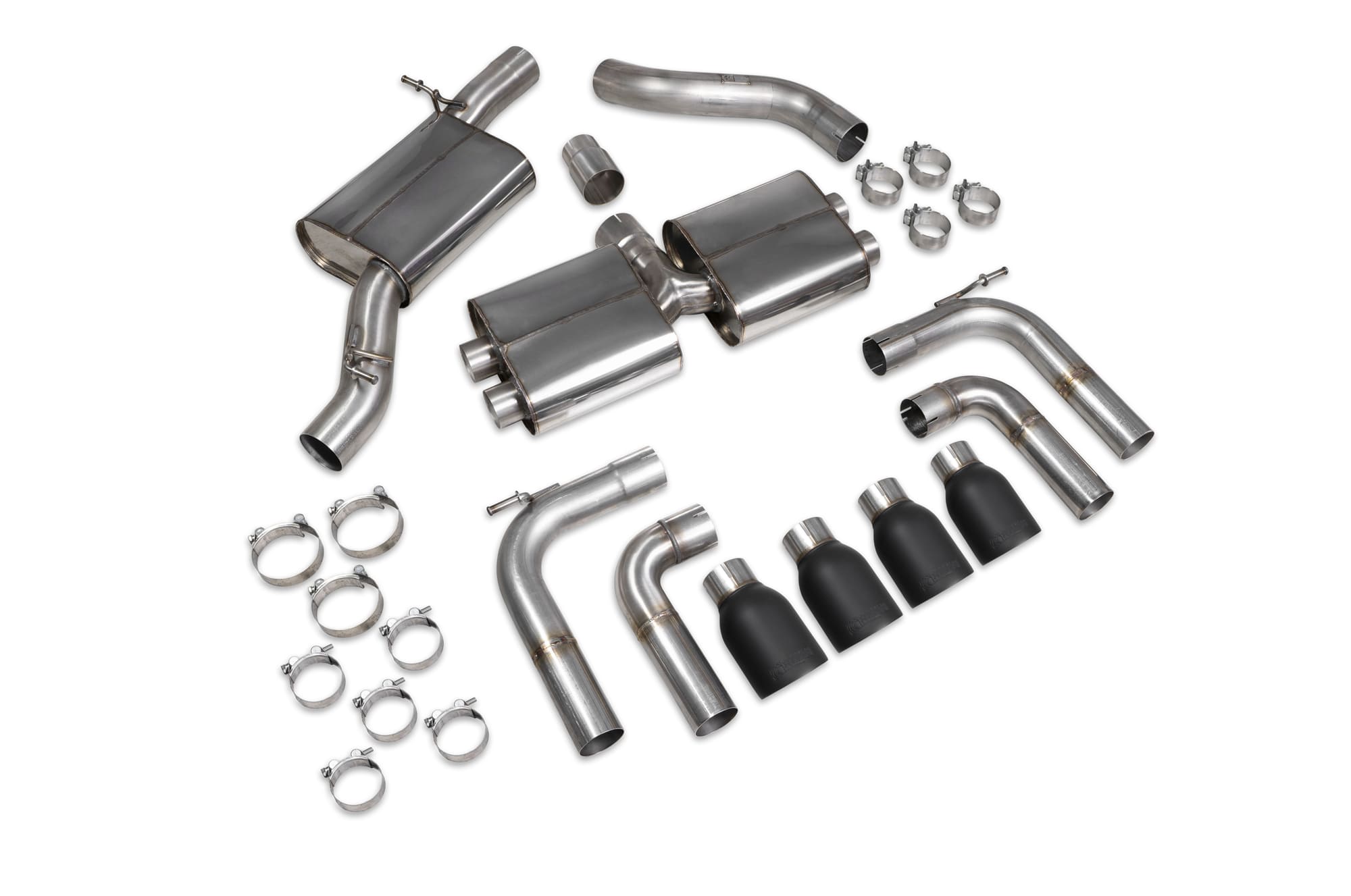 Audi S3 Saloon 8V Resonated cat/gpf-back system without valves - Scorpion