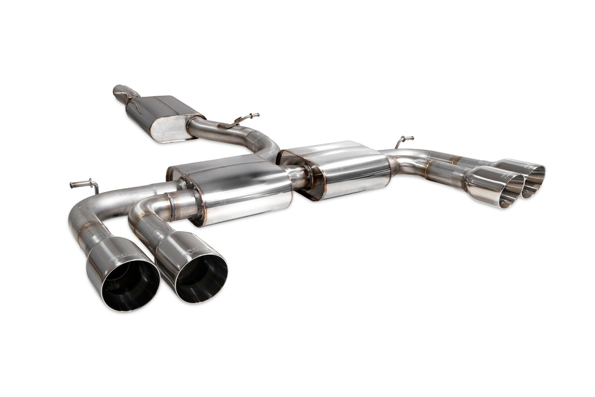 Audi S3 Saloon 8V Resonated cat/gpf-back system without valves - Daytona