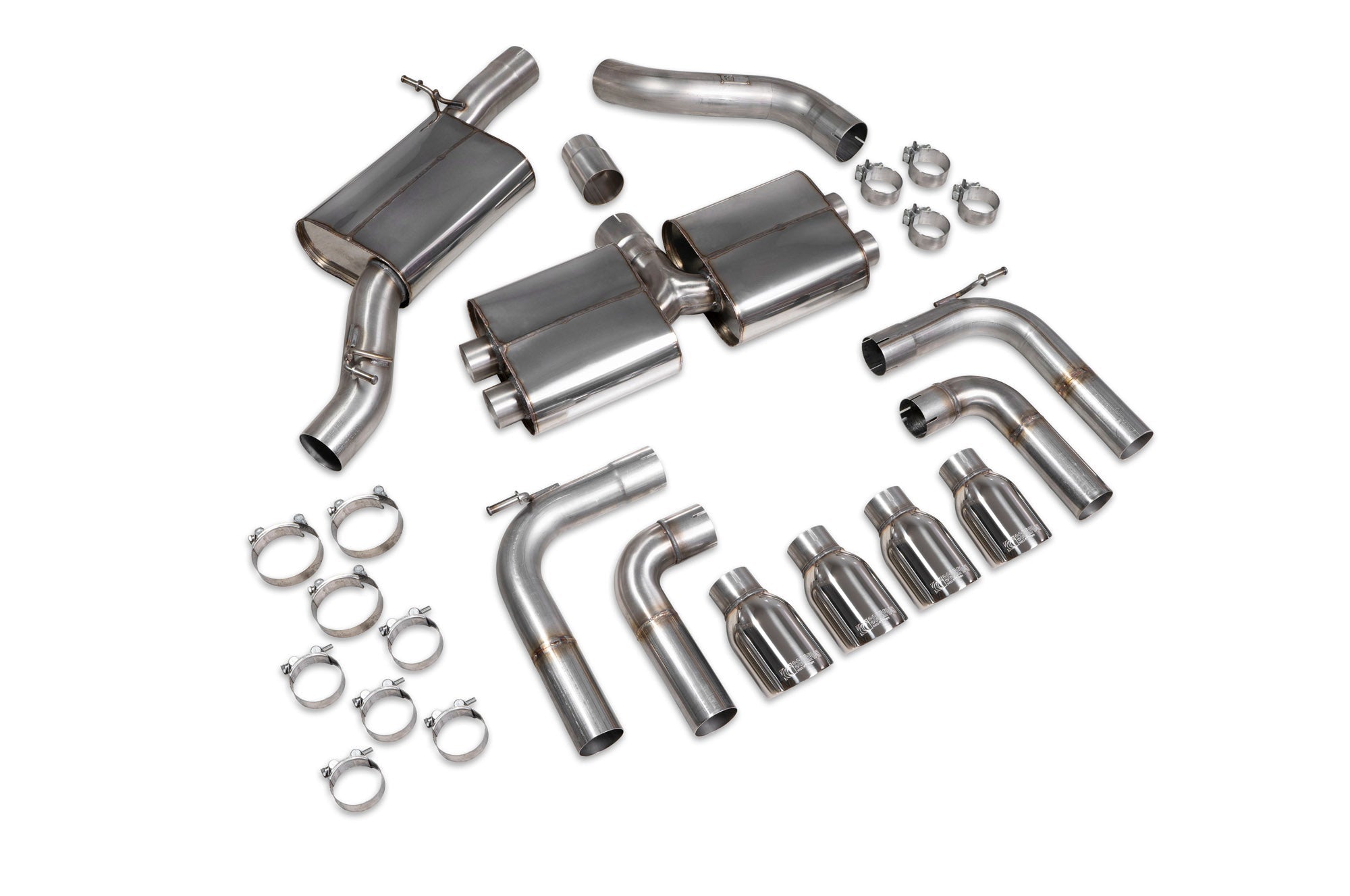 Audi S3 Saloon 8V Resonated cat/gpf-back system without valves - Scorpion