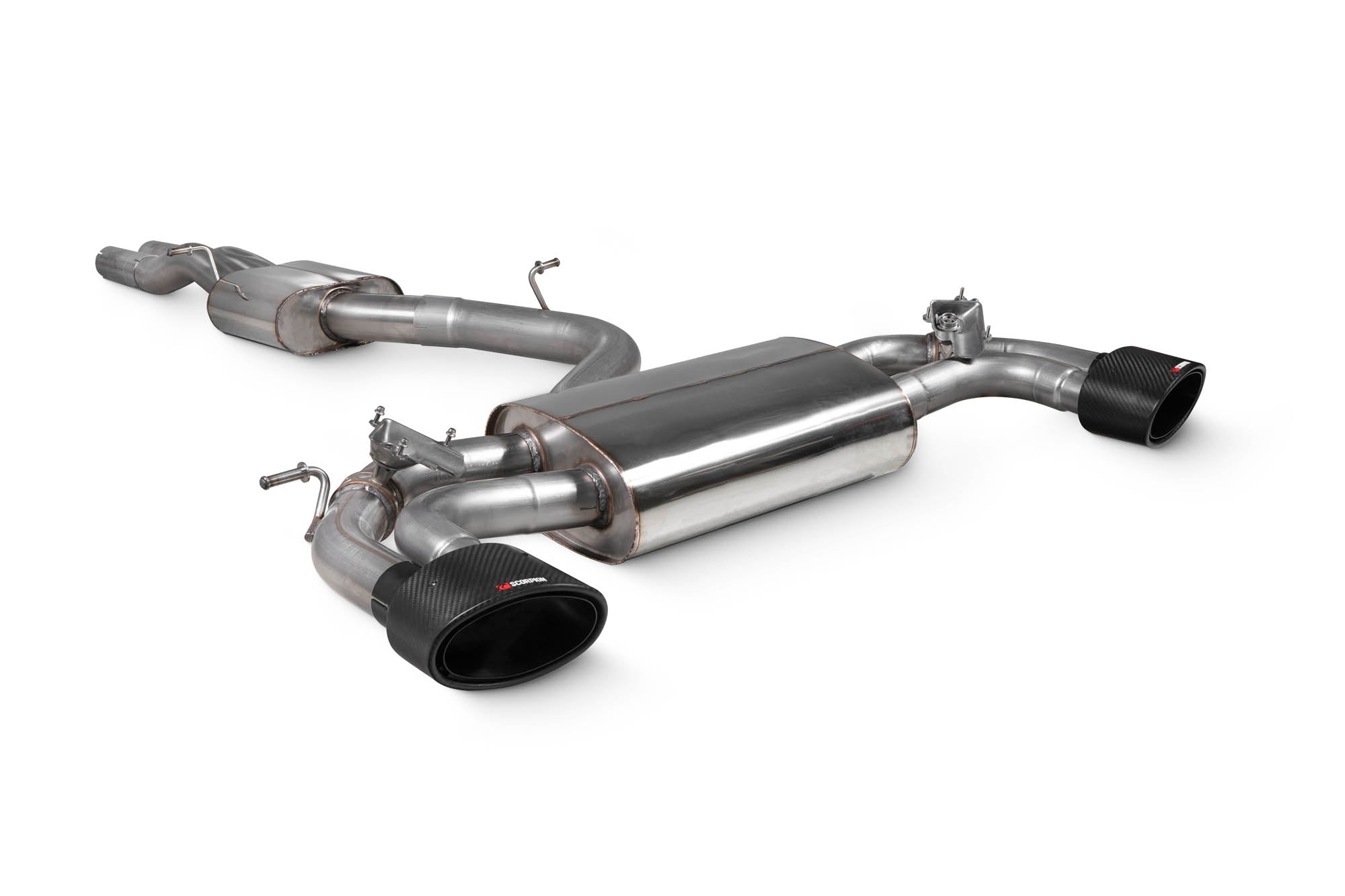 Audi RS3 8V Pre-Facelift Resonated cat-back system with valves - Scorpion