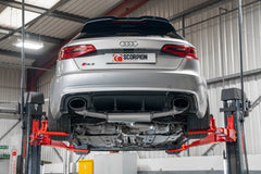 Audi RS3 8V Pre-Facelift Resonated cat-back system with valves - Ascari EVO - Scorpion