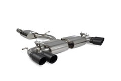 Audi S3 3-Door/Sportback 8V Resonated cat/gpf-back system with valves - Scorpion