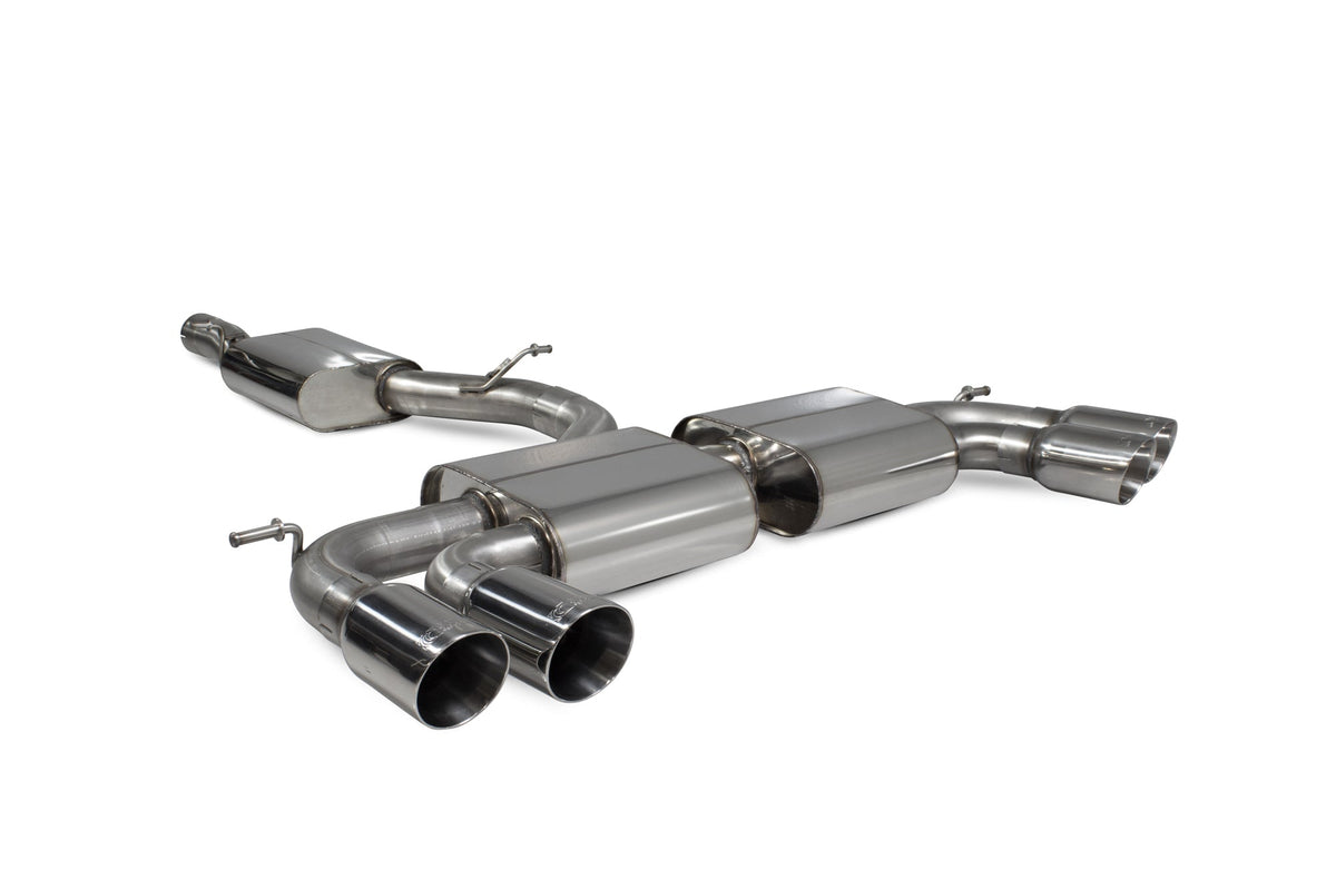 Audi S3 3-Door/Sportback 8V Resonated cat/gpf-back system without valves - Scorpion