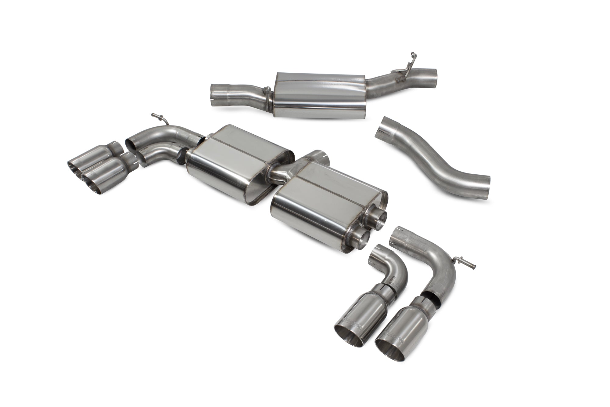 Audi S3 3-Door/Sportback 8V Resonated cat/gpf-back system without valves - Daytona - Scorpion