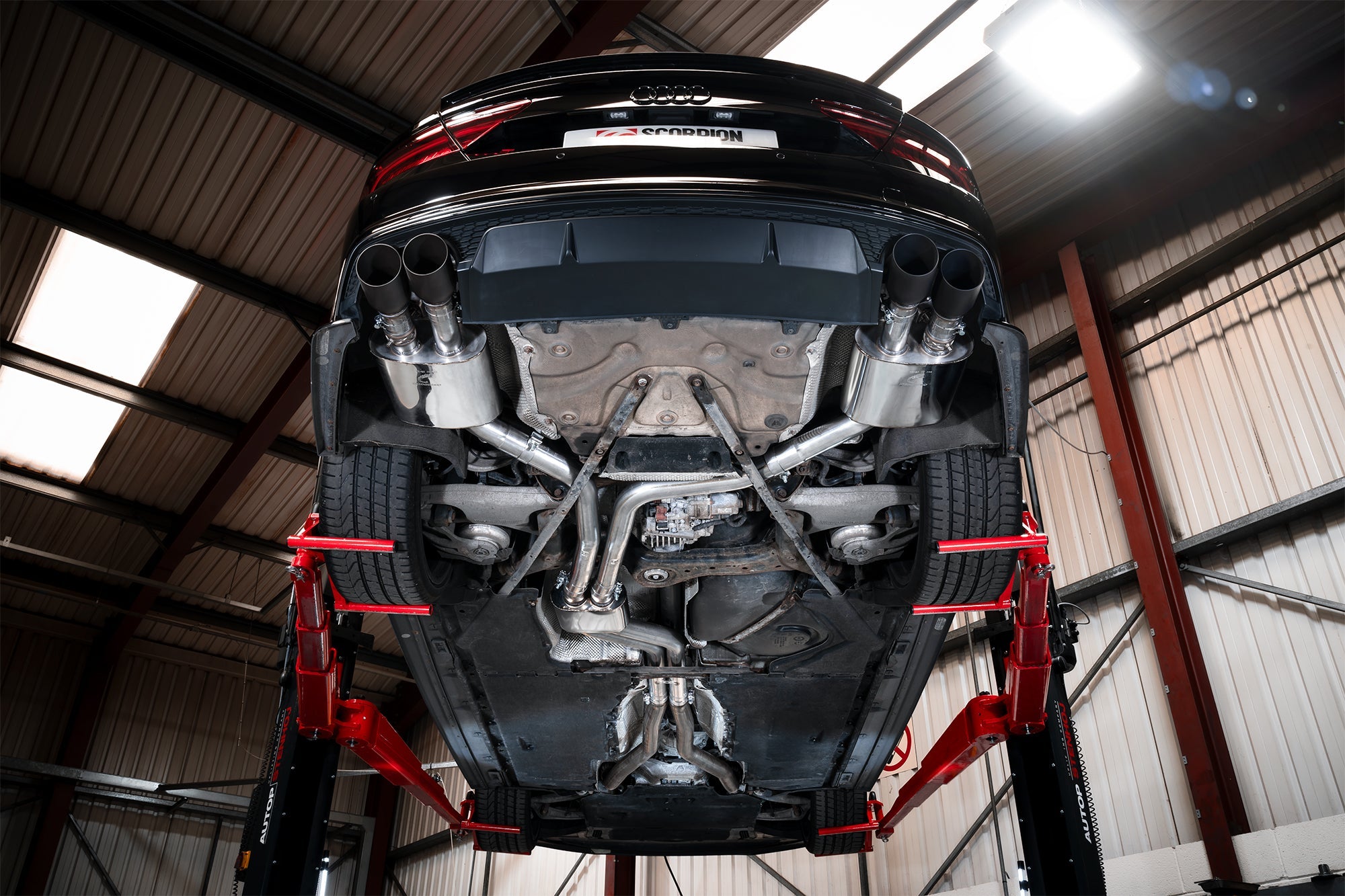 Audi S6/S7 C7 Resonated half system with electronic valves - Scorpion