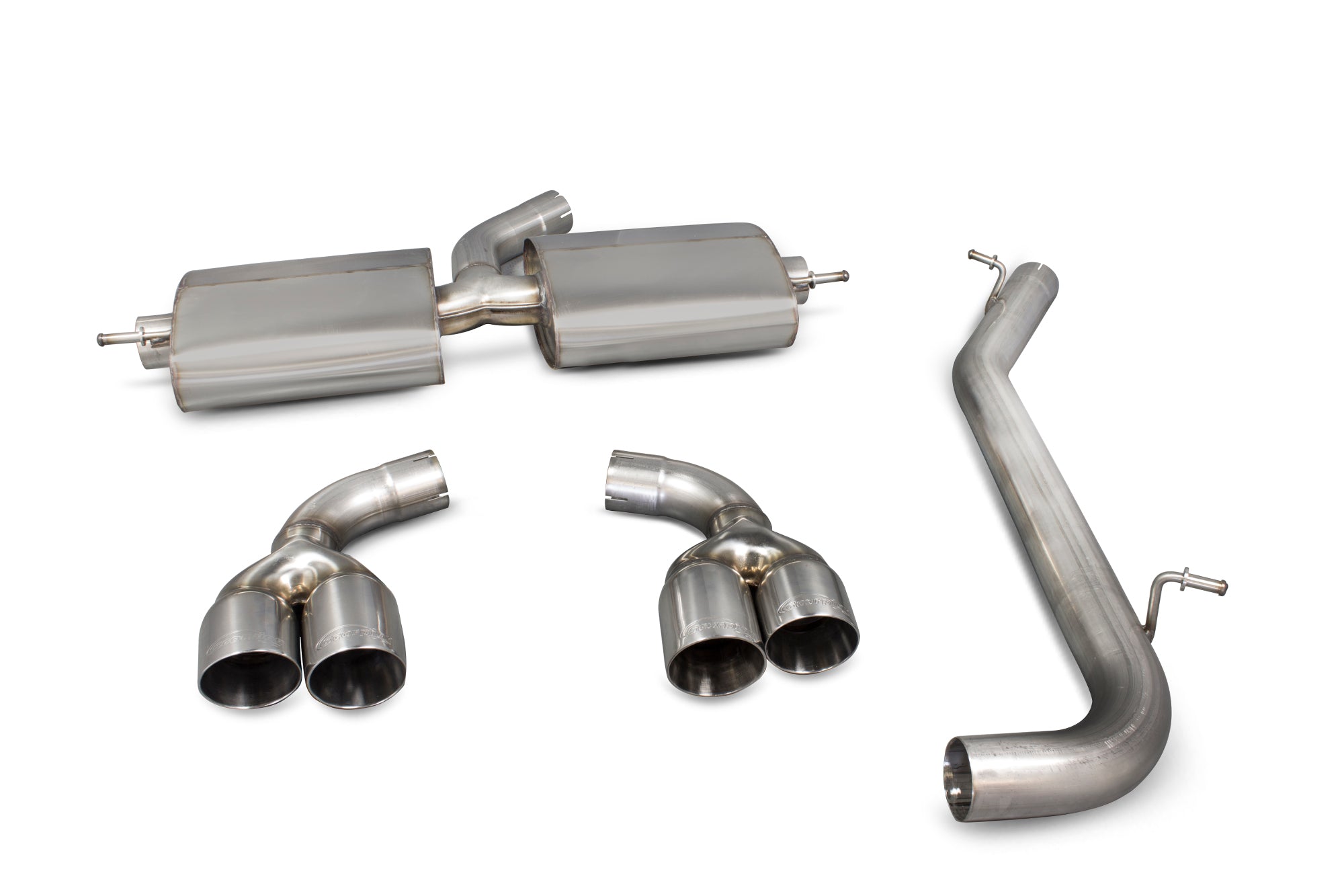 Audi TT Mk2 3.2 V6/TT S Mk2 Non-resonated cat-back system - Daytona - Scorpion