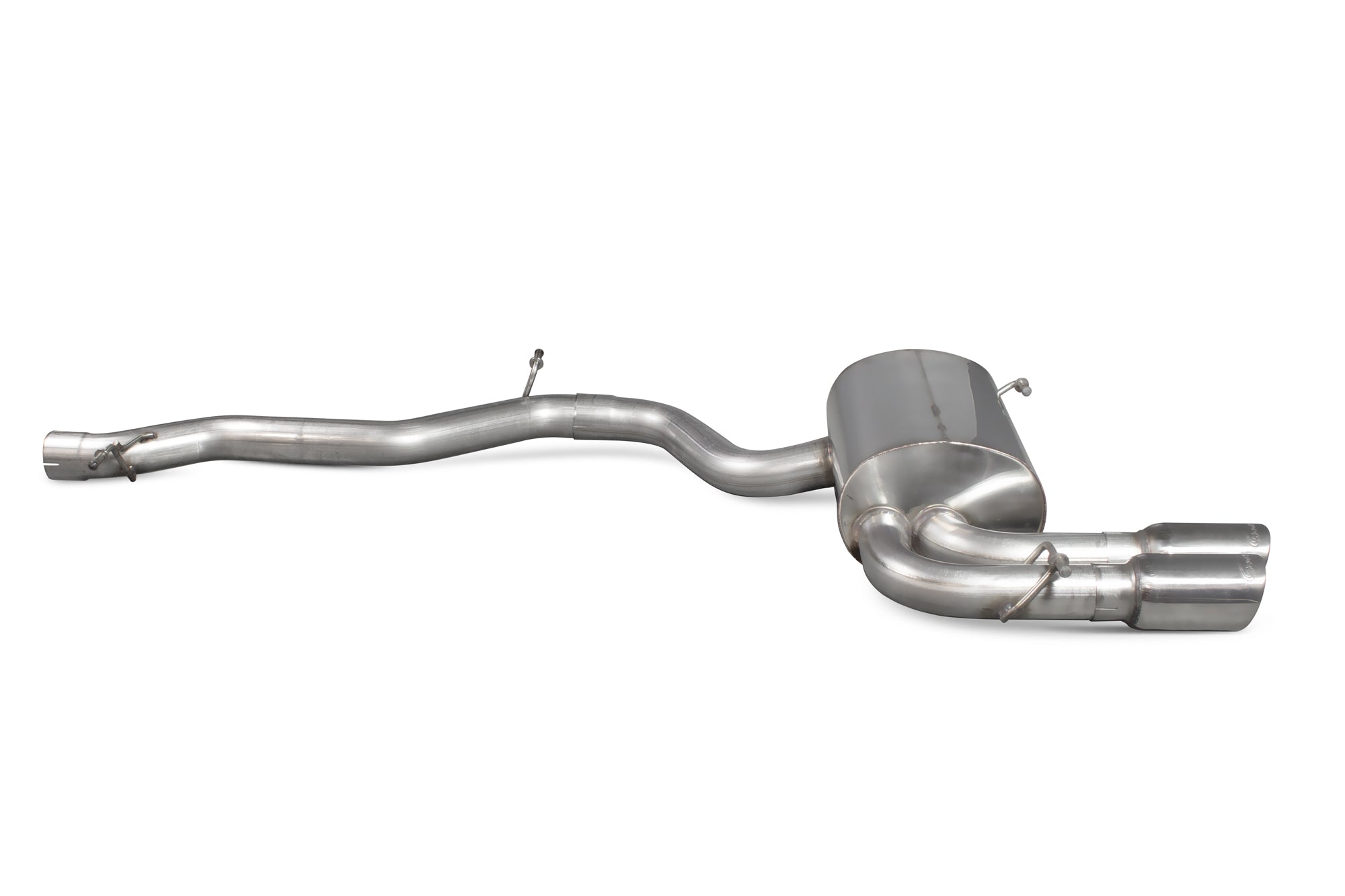 Audi S3 8P Non-resonated cat-back system - Scorpion