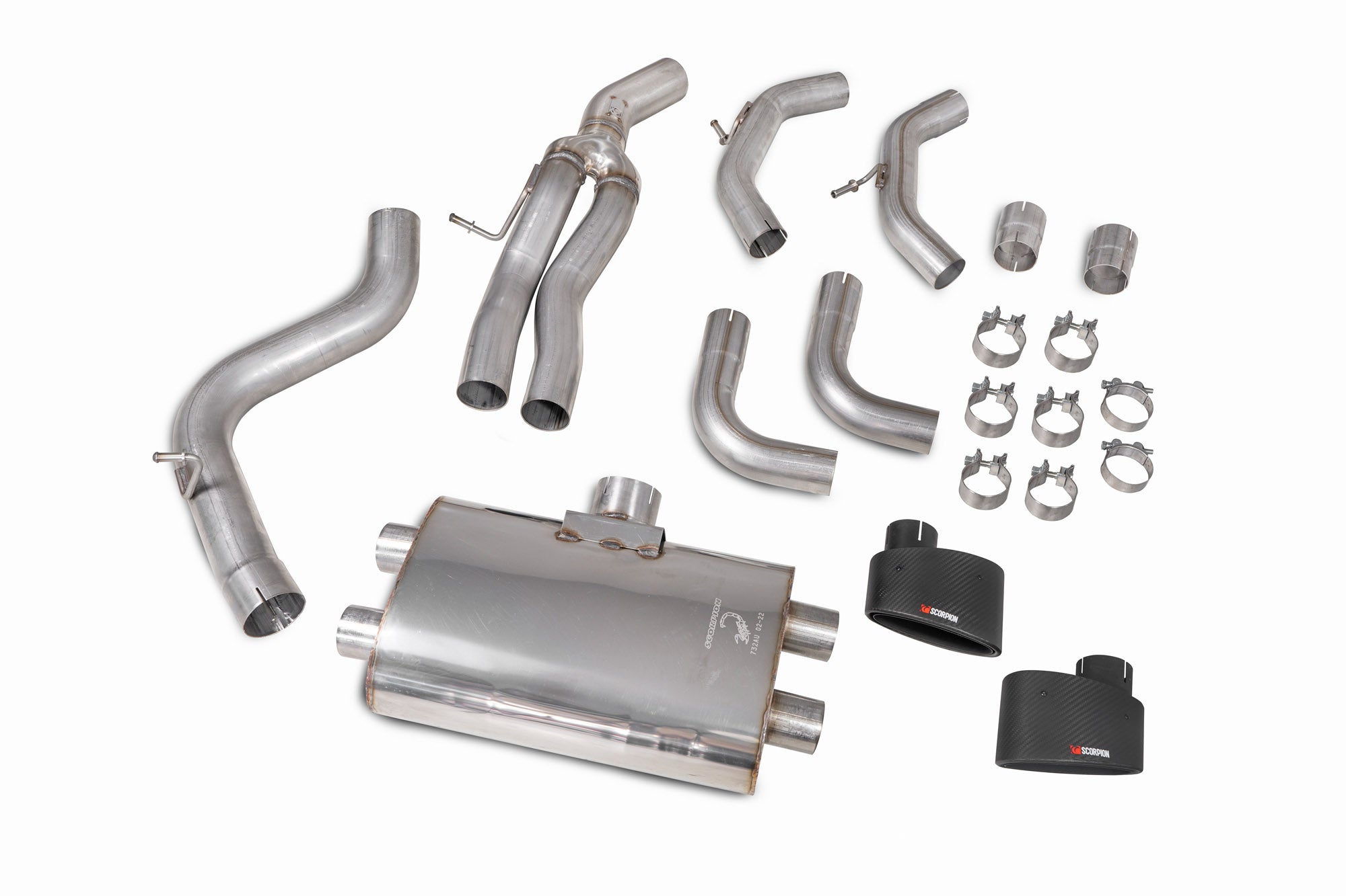 Audi RS3 8V Facelift (GPF and non GPF models) Non-res cat/gpf-back system without valves - Scorpion