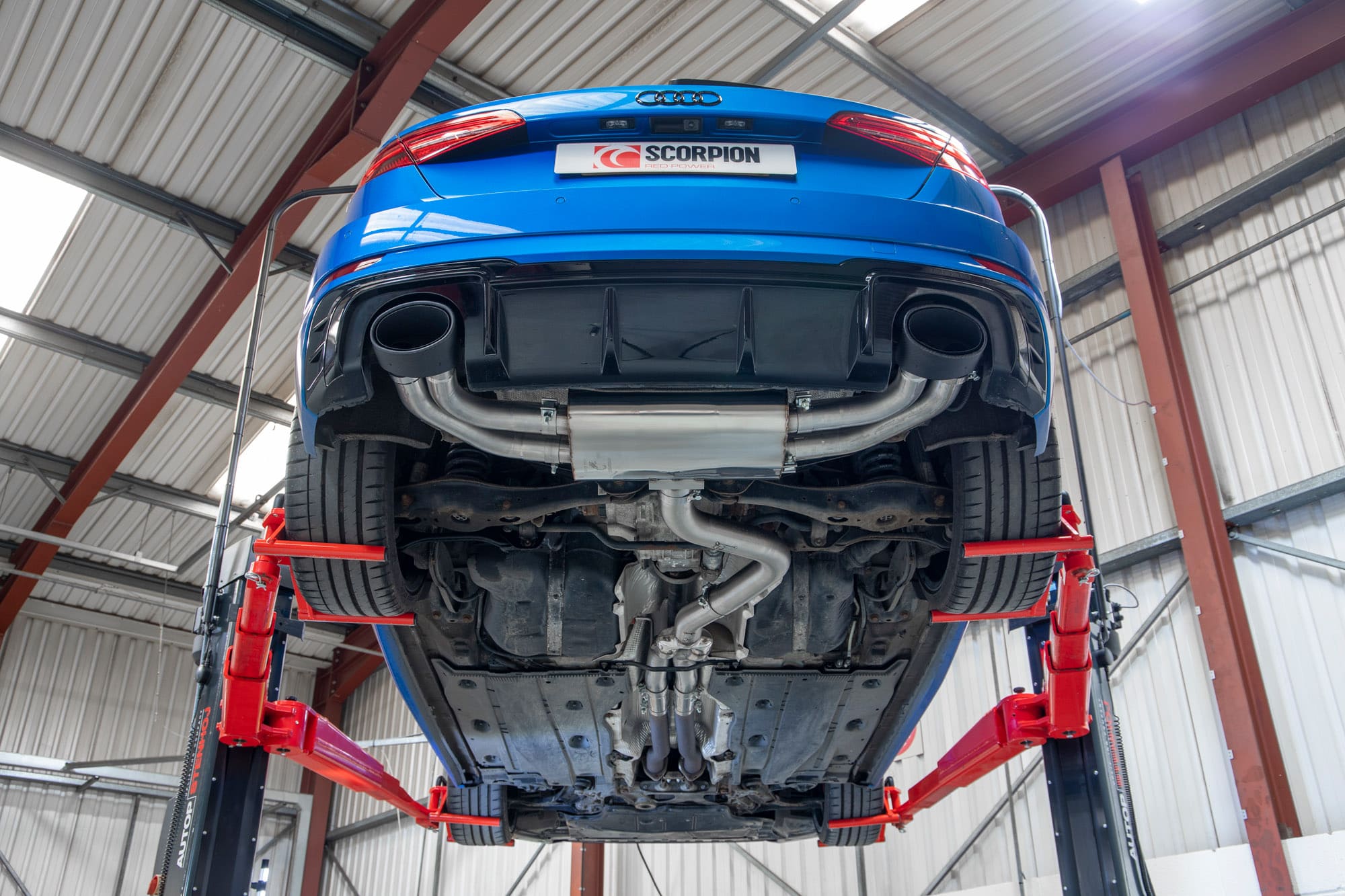 Audi RS3 8V Facelift (GPF and non GPF models) Non-res cat/gpf-back system without valves - Scorpion