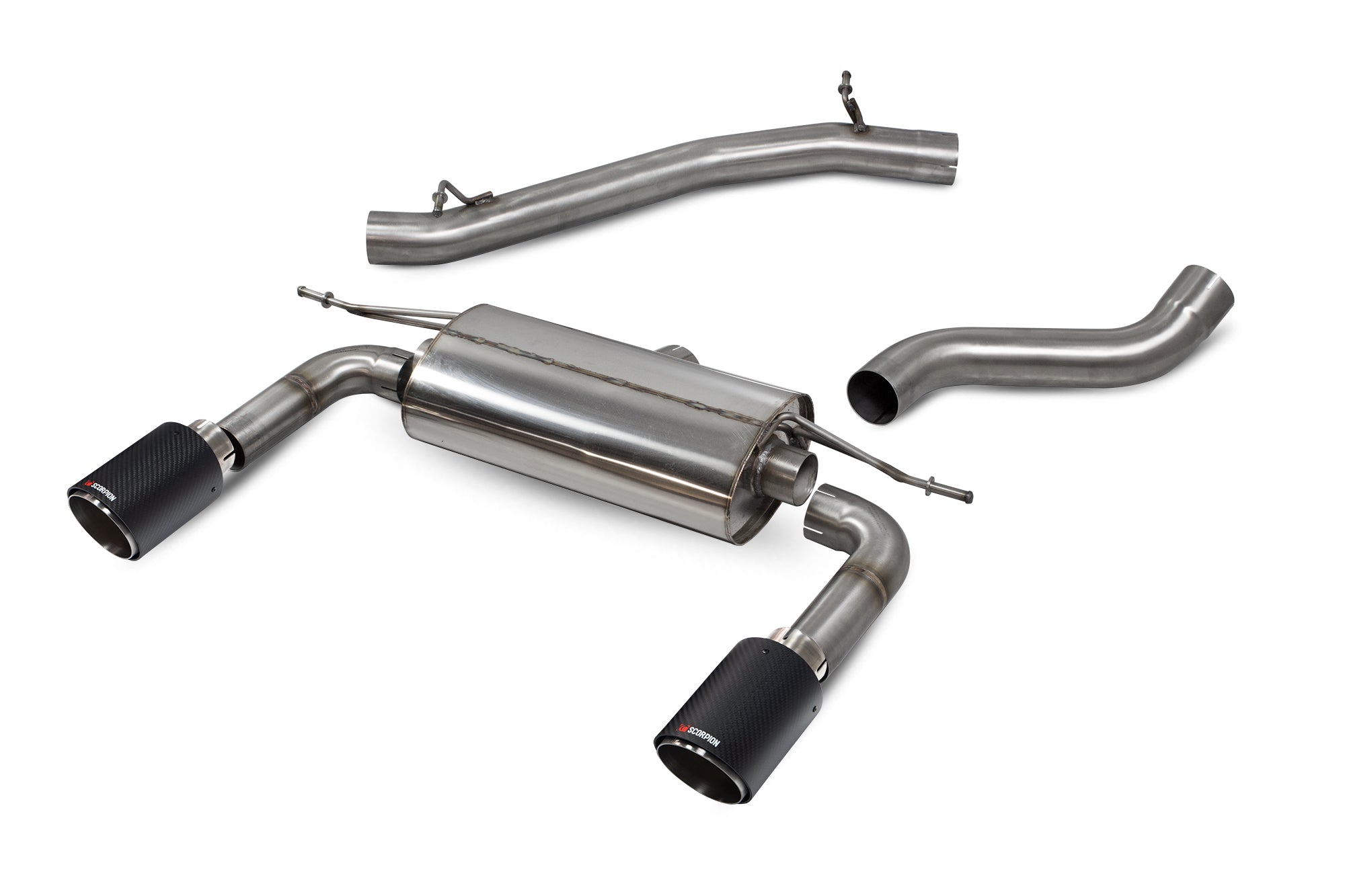 Audi TT MK3 2.0 TFSi Quattro Coupe Non GPF Model Only Non-resonated cat-back system with no valves - Scorpion