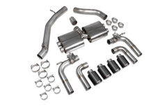 Audi S3 Saloon 8V Non-resonated cat/gpf-back system with valves - Scorpion