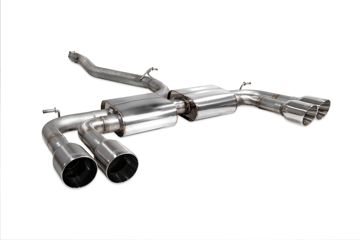 Audi S3 Saloon 8V Non-resonated cat/gpf-back system without valves - Scorpion