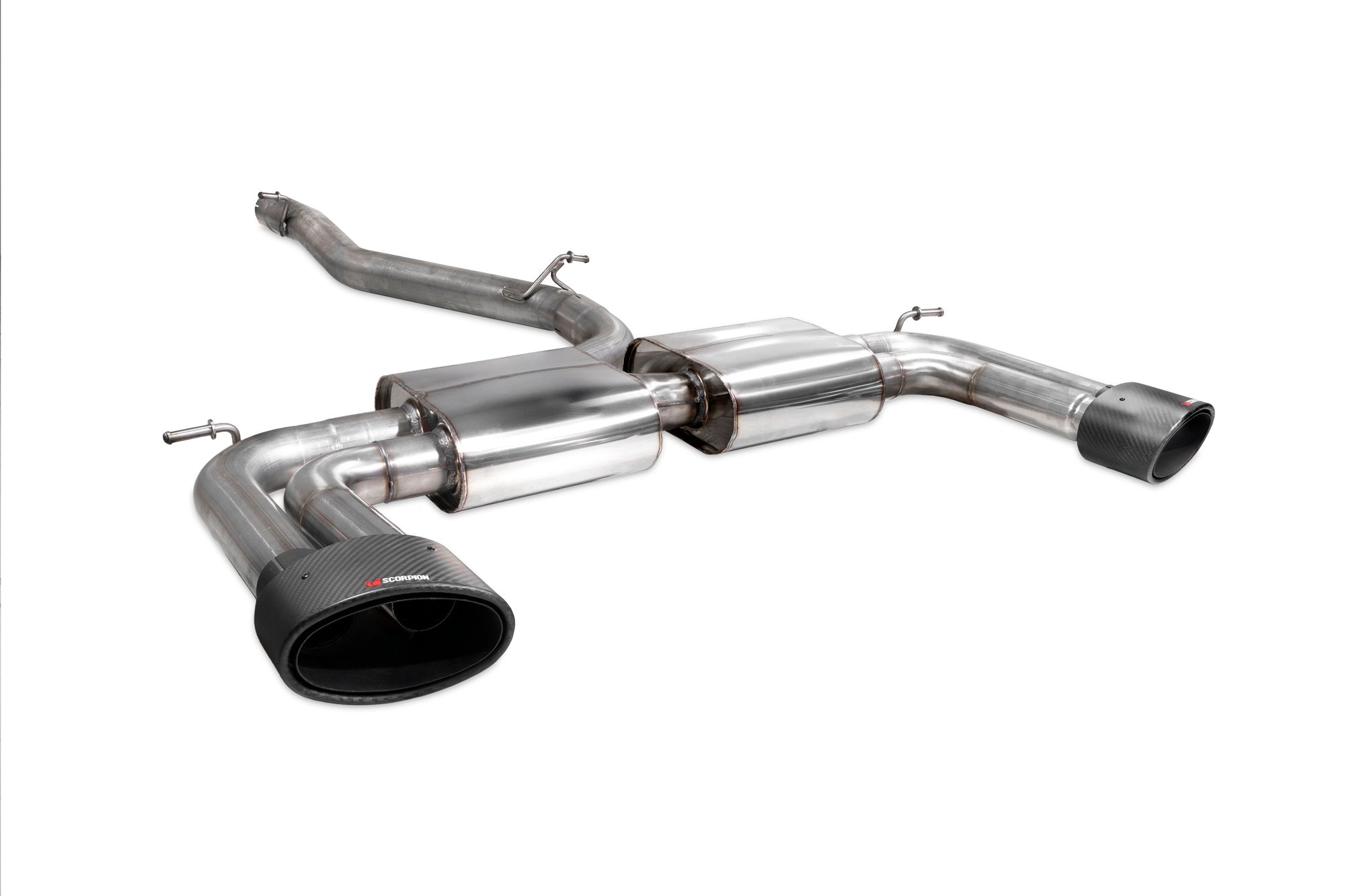 Audi S3 Saloon 8V Non-resonated cat/gpf-back system without valves - Scorpion
