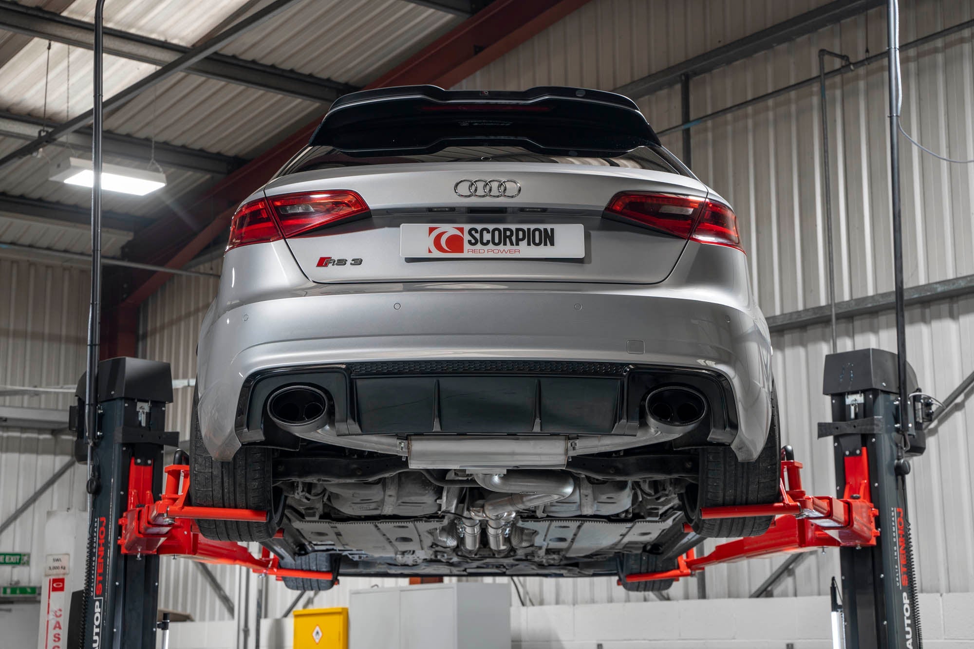 Audi RS3 8V Pre-Facelift Non-res cat-back system without valves - Scorpion