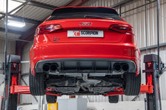 Audi S3 3-Door/Sportback 8V Non-resonated cat/gpf-back system with valves - Daytona - Scorpion