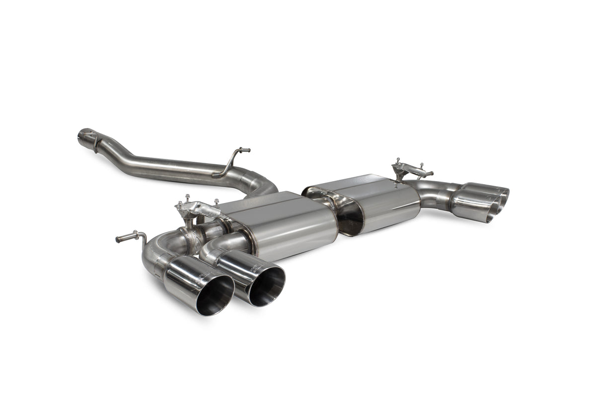 Audi S3 3-Door/Sportback 8V Non-resonated cat/gpf-back system with valves - Daytona