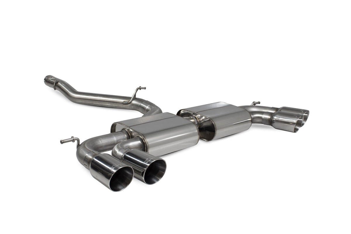Audi S3 3-Door/Sportback 8V Non-resonated cat/gpf-back system without valves - Scorpion