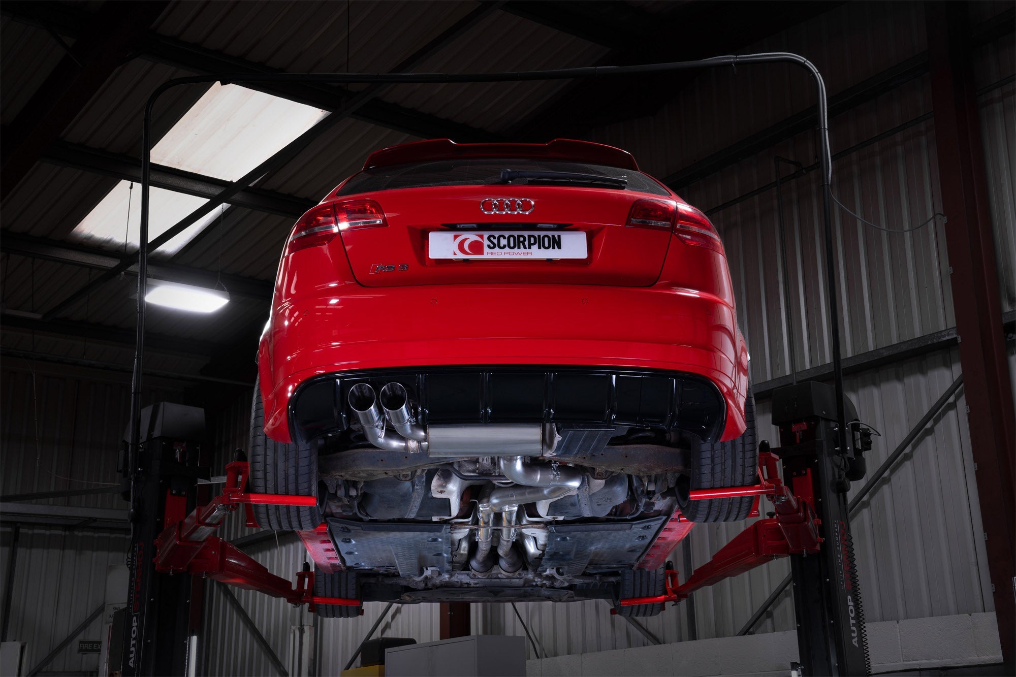 Audi RS3 8P Non-resonated secondary cat-back system - Scorpion