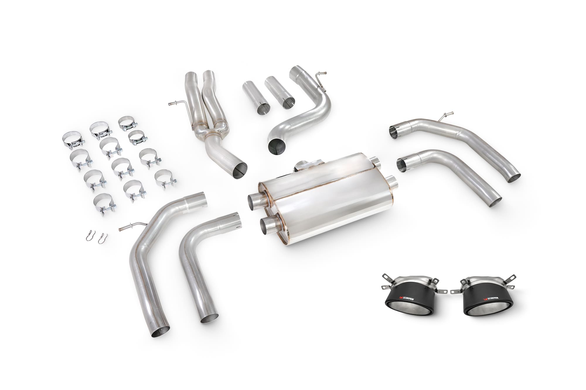 Audi RS3 8Y Saloon Non-Resonated Cat/GPF-back system without valves - Scorpion