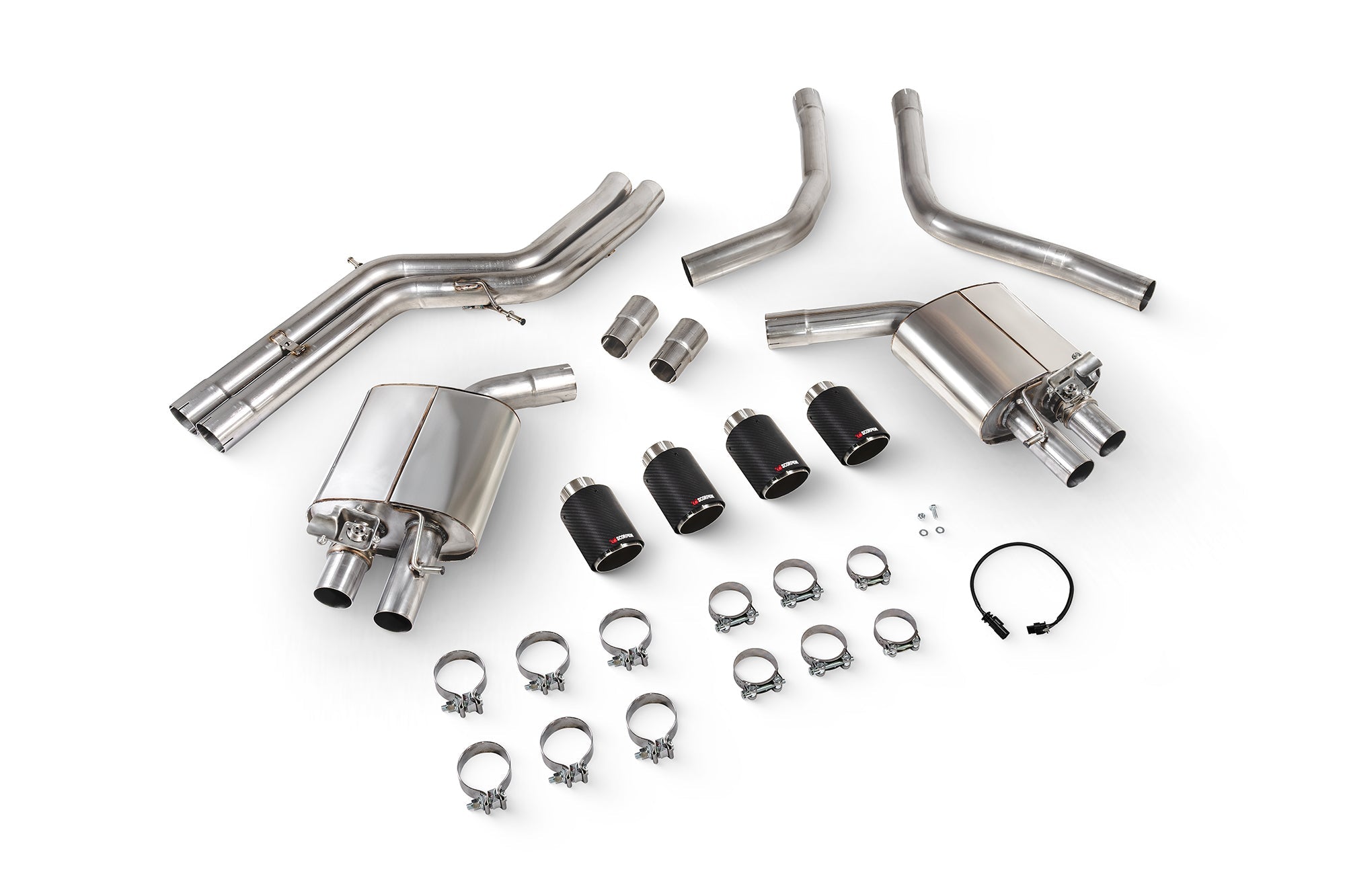 Audi S6/S7 C7 Non-Res half system with electronic valves - Scorpion