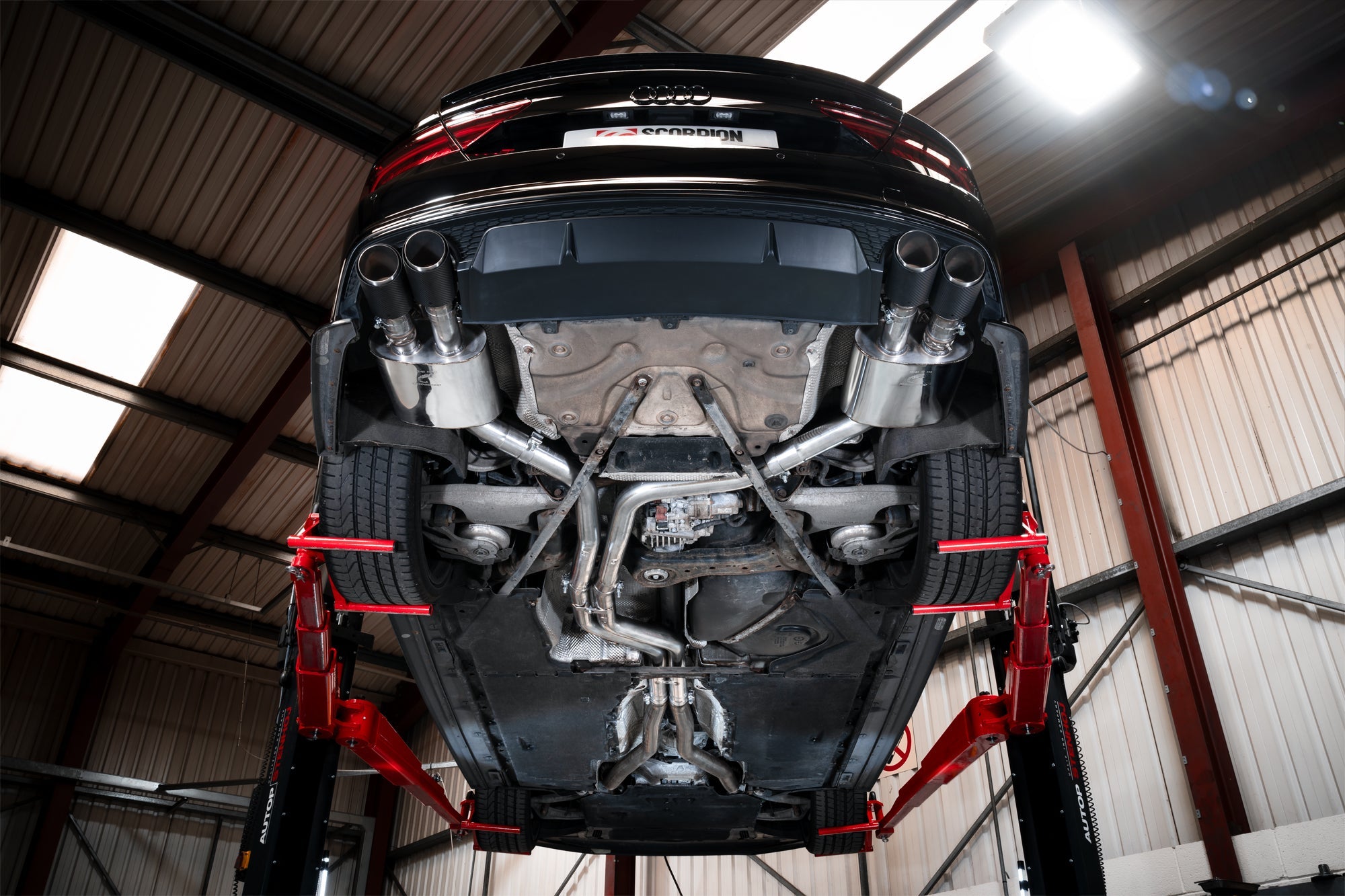 Audi S6/S7 C7 Non-Res half system with electronic valves - Scorpion