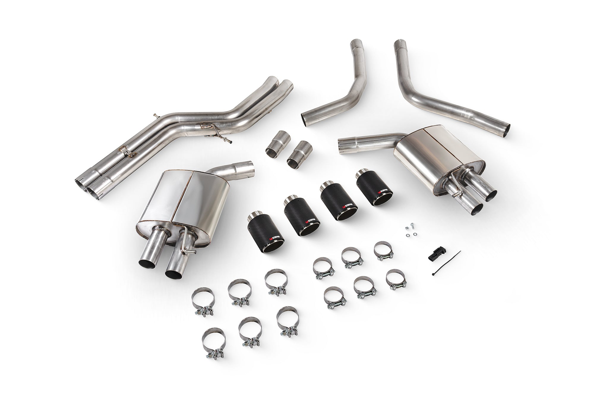 Audi S6/S7 C7 Non-resonated half system with no valves - Scorpion