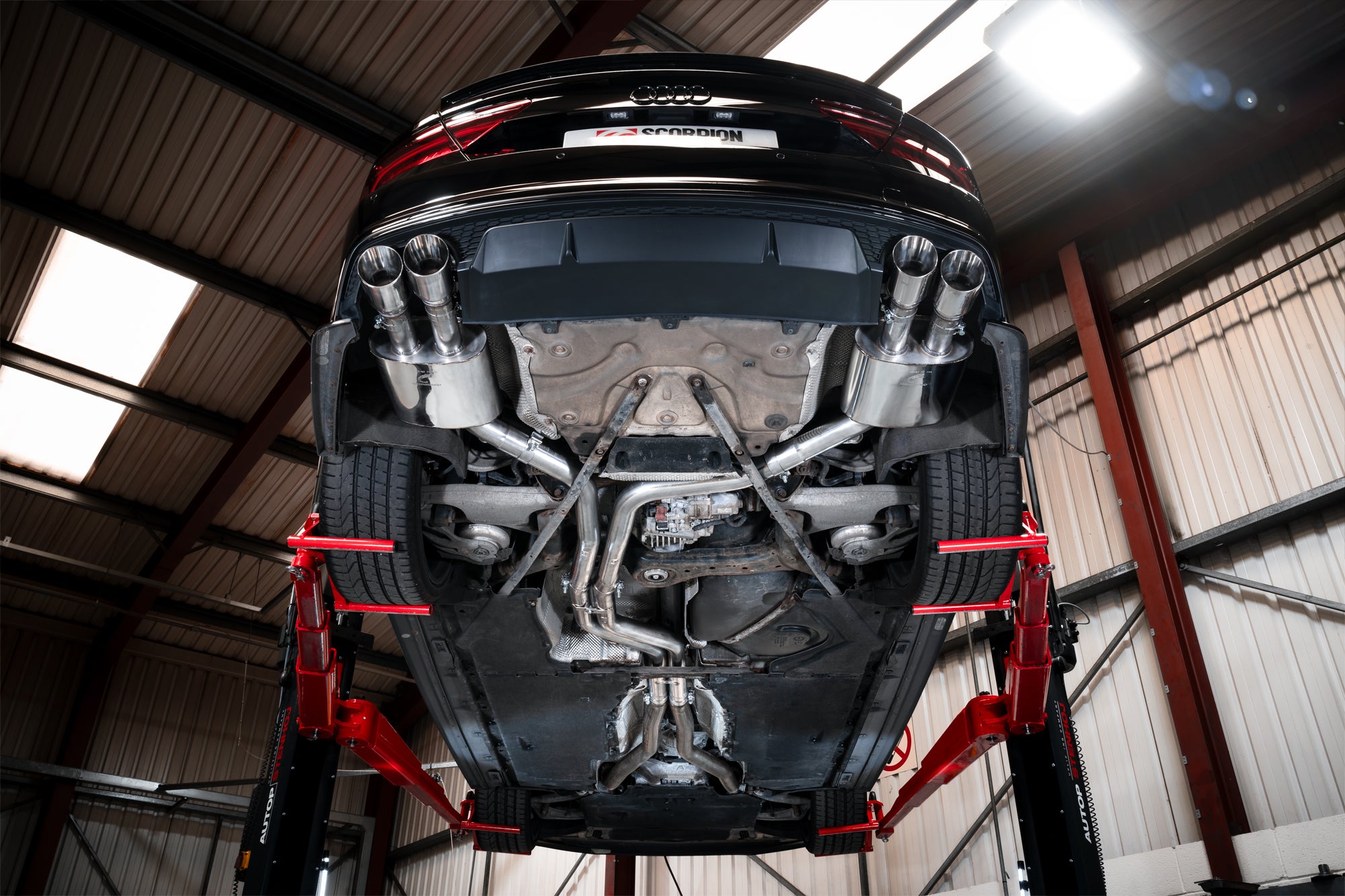 Audi S6/S7 C7 Non-resonated half system with no valves - Daytona - Scorpion
