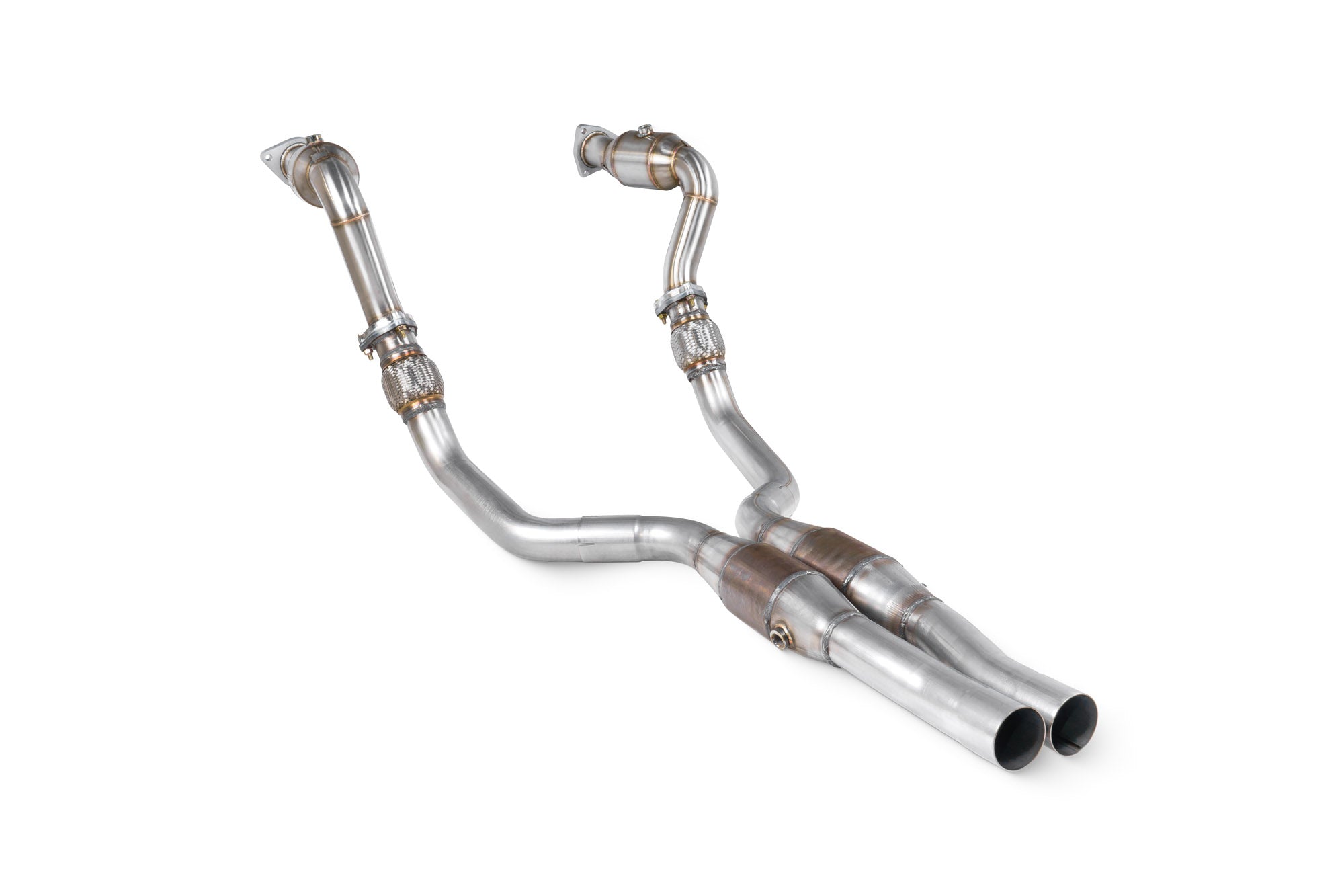 Audi S4 3.0 TFSI V6 Quattro Saloon, Sedan & Avant B8/B8.5 09-16 / S5 3.0 TFSI V6 Quattro 8T Coupe 12-17 Downpipes with Sports Cats in Front Pipes - Scorpion