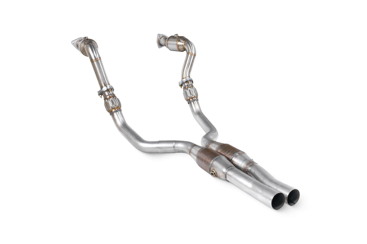 Audi S4 3.0 TFSI V6 Quattro Saloon, Sedan & Avant B8/B8.5 09-16 / S5 3.0 TFSI V6 Quattro 8T Coupe 12-17 Downpipes with Sports Cats in Front Pipes - Scorpion