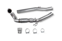 VAG Audi S3 8Y Sportback & Saloon, VW Golf MK8 R, Audi SQ2 Downpipe with high flow sports catalyst - Scorpion