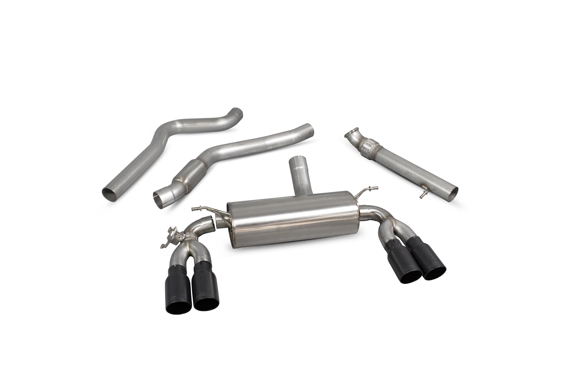 BMW M2 F87 Non GPF Model Only Cat-back system with electronic valve - Scorpion