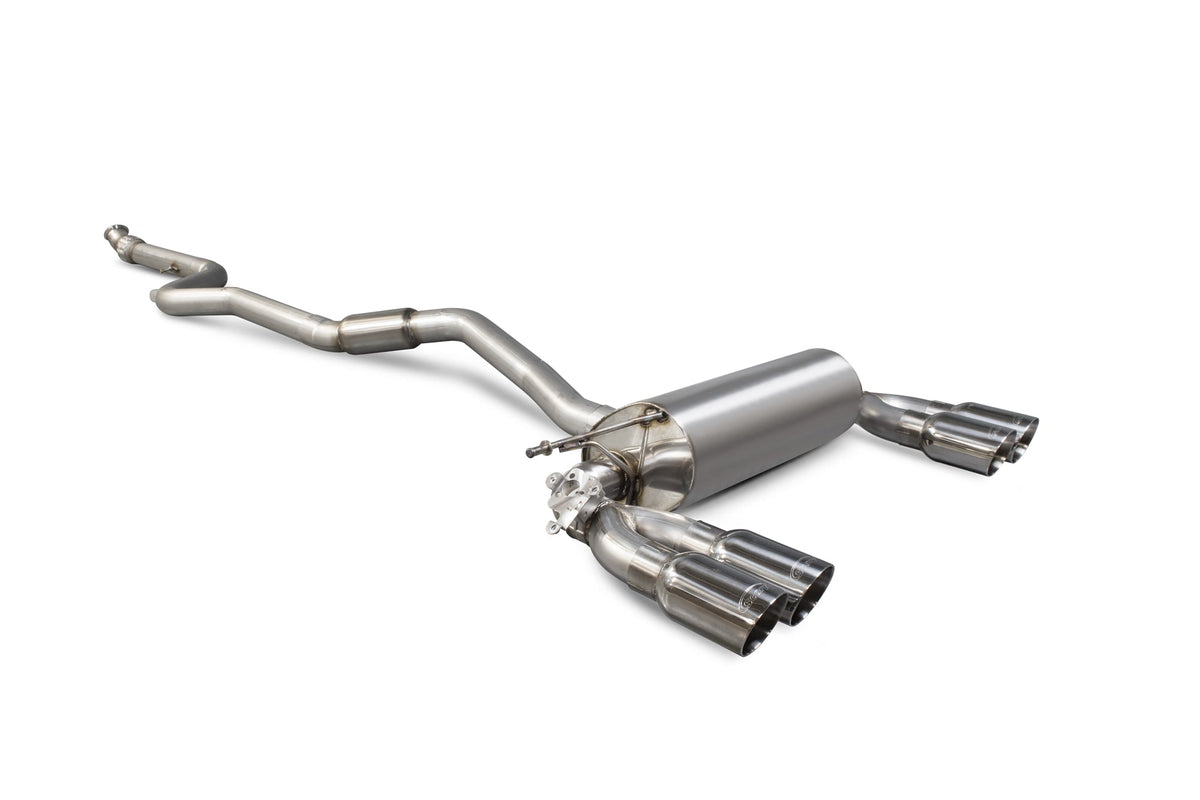BMW M2 F87 Non GPF Model Only Cat-back system with electronic valve - Scorpion