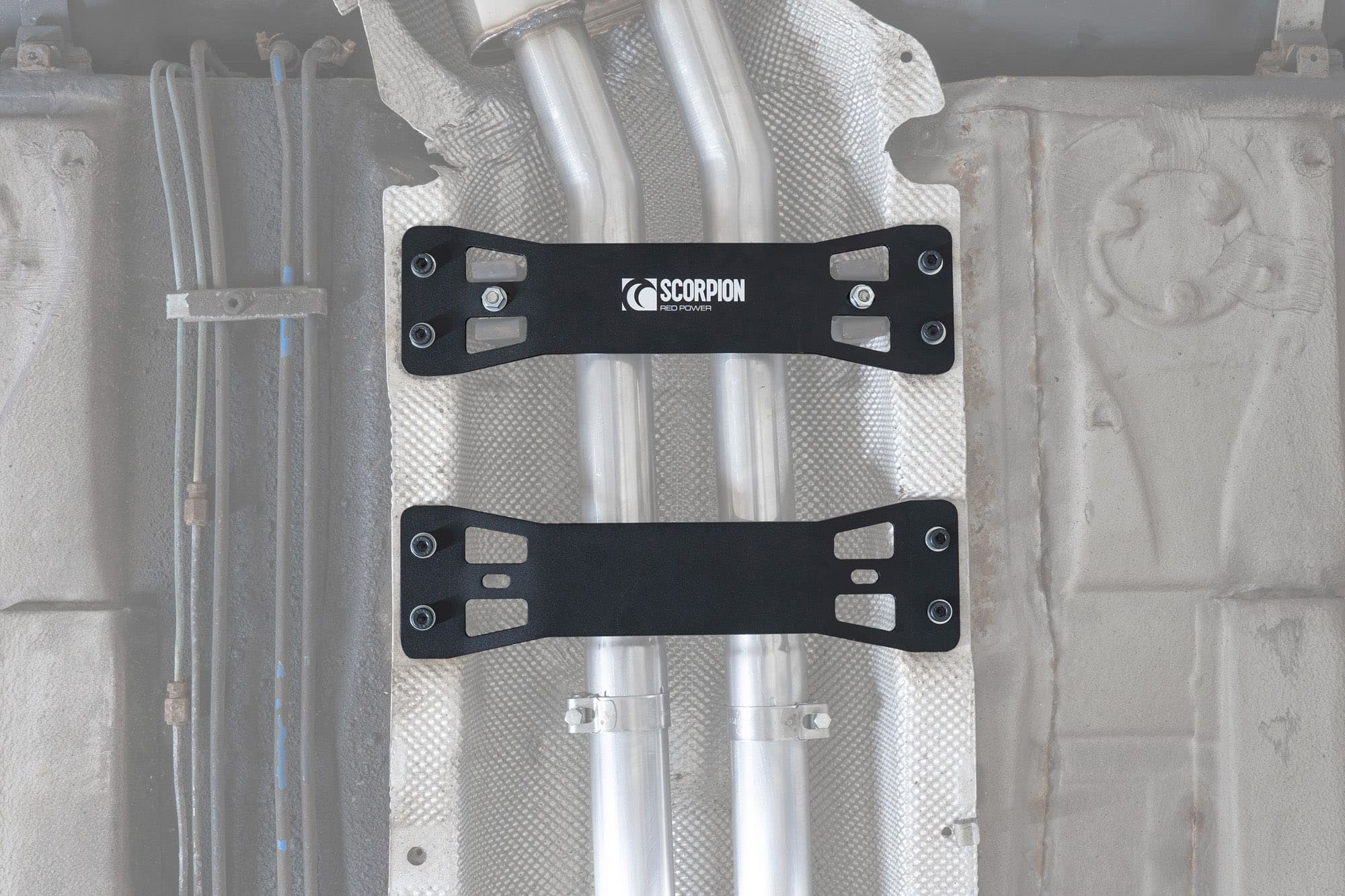 BMW E46 320/325/330 Tunnel Brace / Exhaust Mount (Pair) - Scorpion