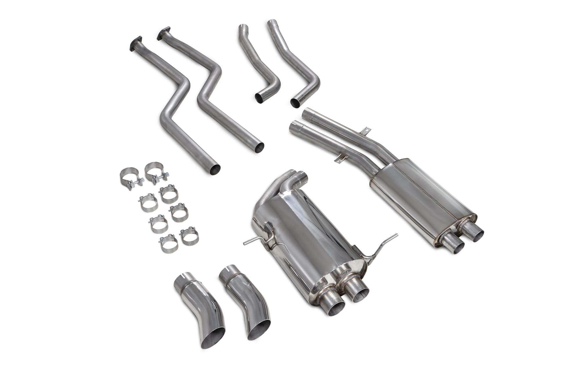 BMW E46 320/325/330 RWD Petrol Cat-back System - Scorpion