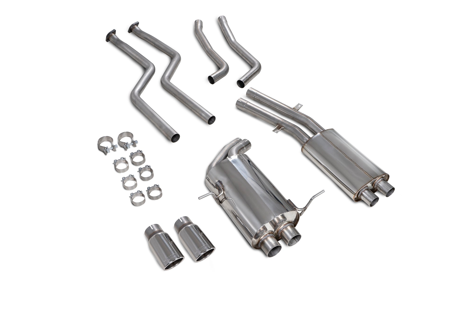 BMW E46 320/325/330 RWD Petrol Cat-back System - Scorpion